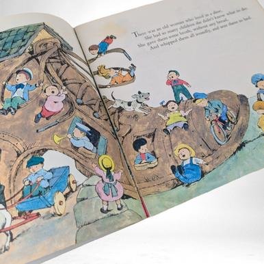 Vintage 1973 Mother Goose Book | Illustrated by Aurelius Battaglia | Classic Nursery Rhymes | 8x8 Softcover