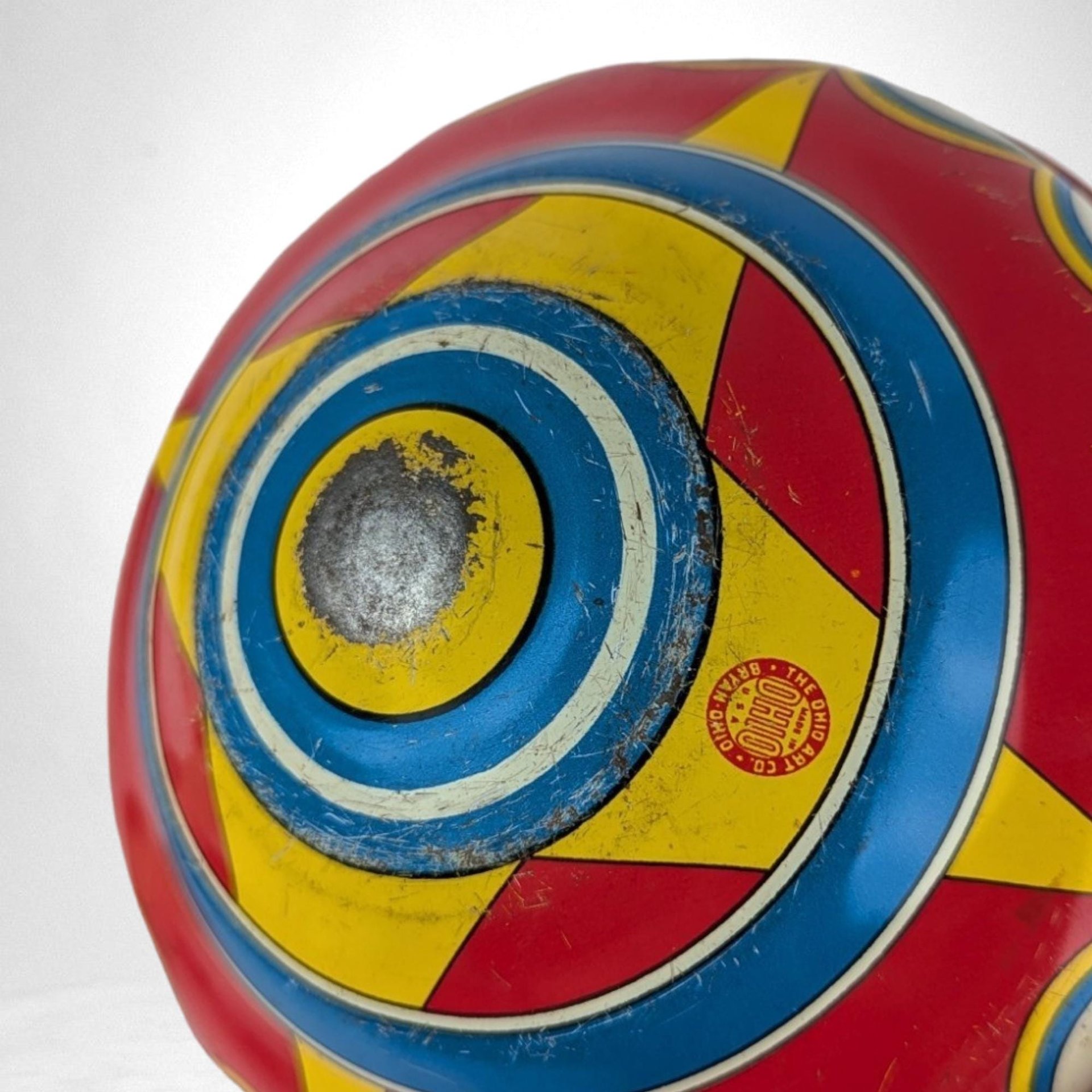 Vintage Ohio Art Metal Spinning Top