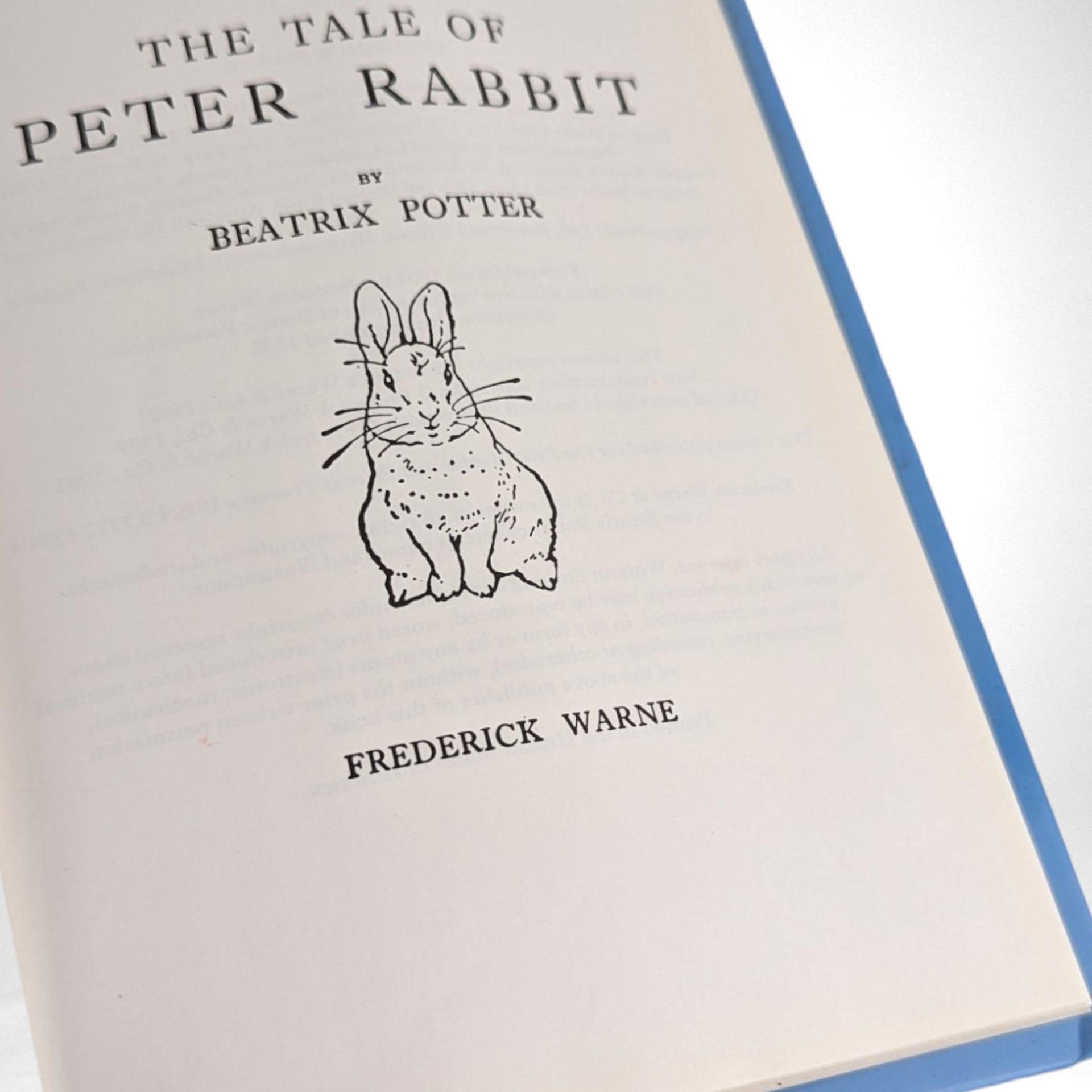 Federick Warne & Co 1992 The Tale of Peter Rabbit, Hardcover Book