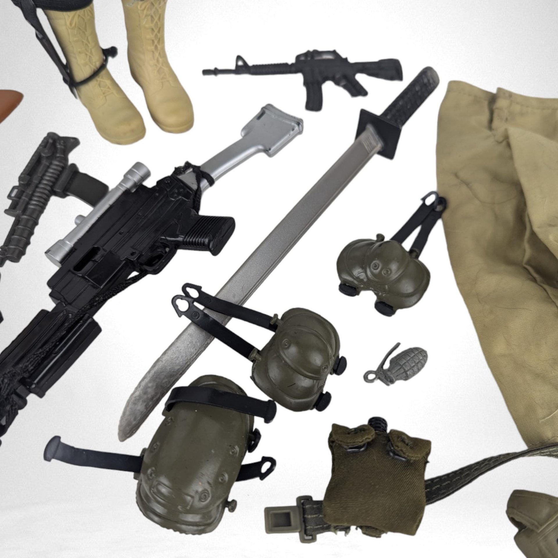 1990s Hasbro GI Joe Action Figure Camo Outfit with Accessories