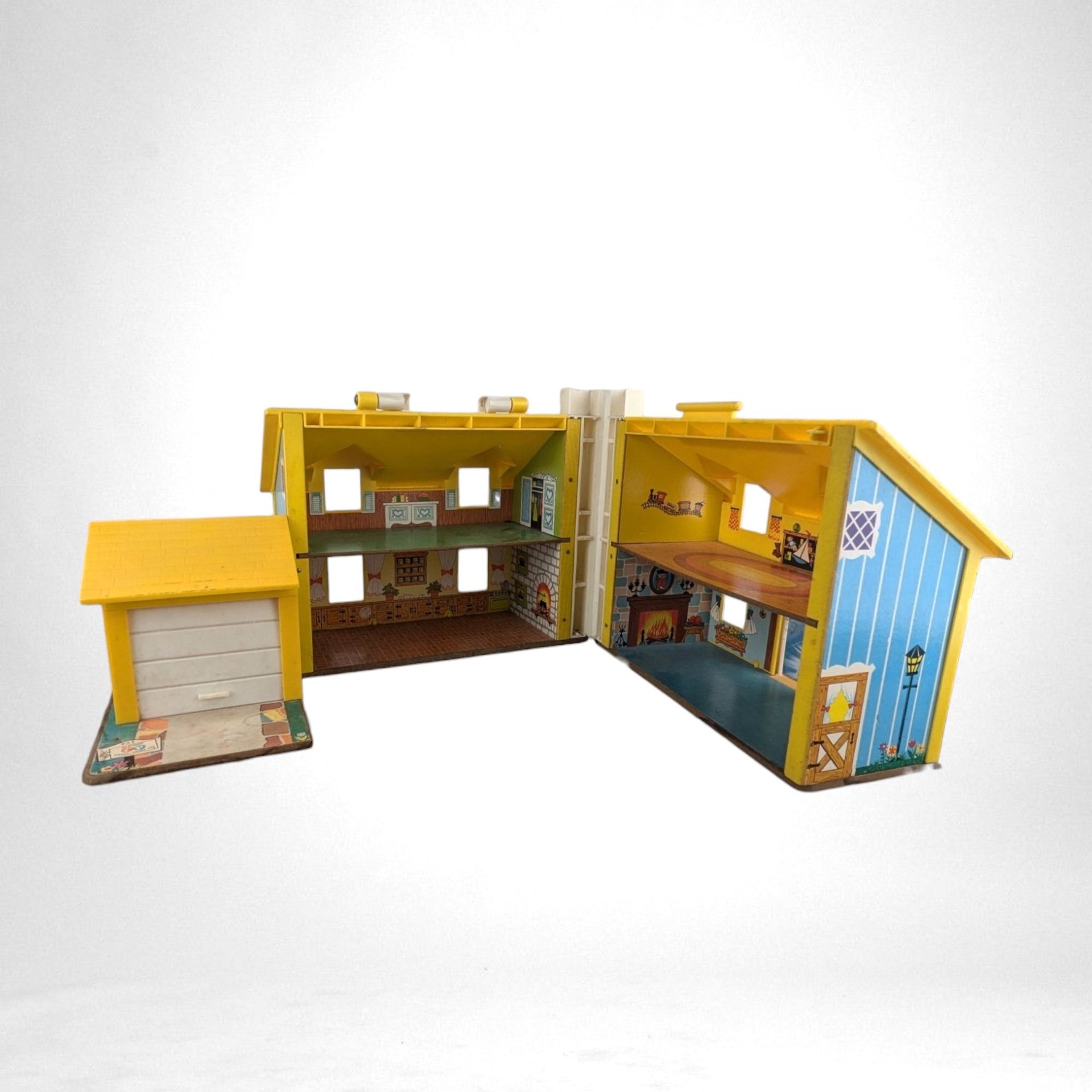 1969 Fisher Price Family Play House with Accessories