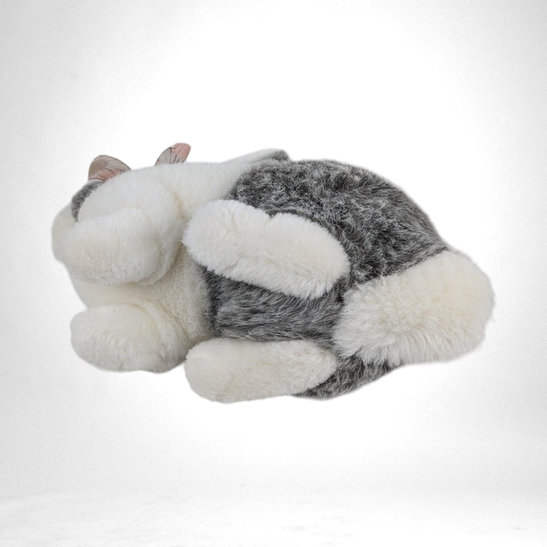 1993 Gund Gray and White Plush Bunny