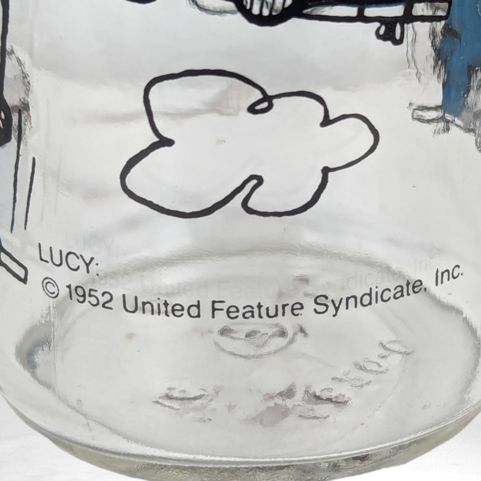 1952 Peanuts Lucy Glass