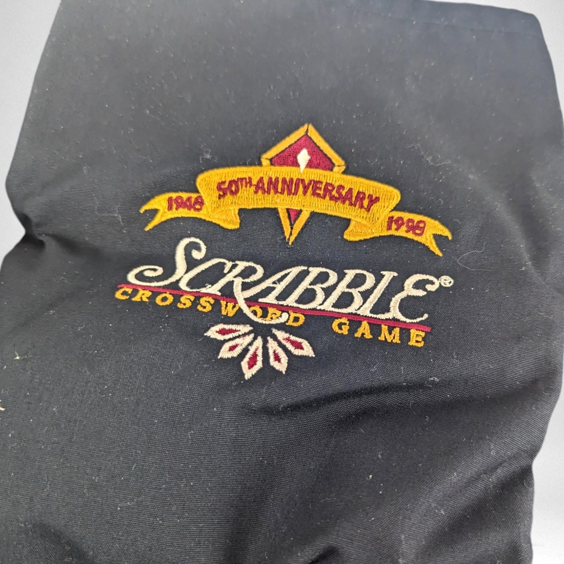 Vintage 50th Anniversary Scrabble Game | Milton Bradley | Turntable | Excellent Condition w/ Word List Book