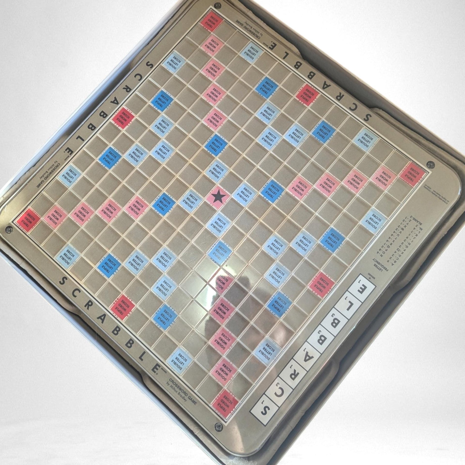 Vintage 1989 Scrabble Deluxe Edition - Turntable Board, Complete Set, Excellent Condition