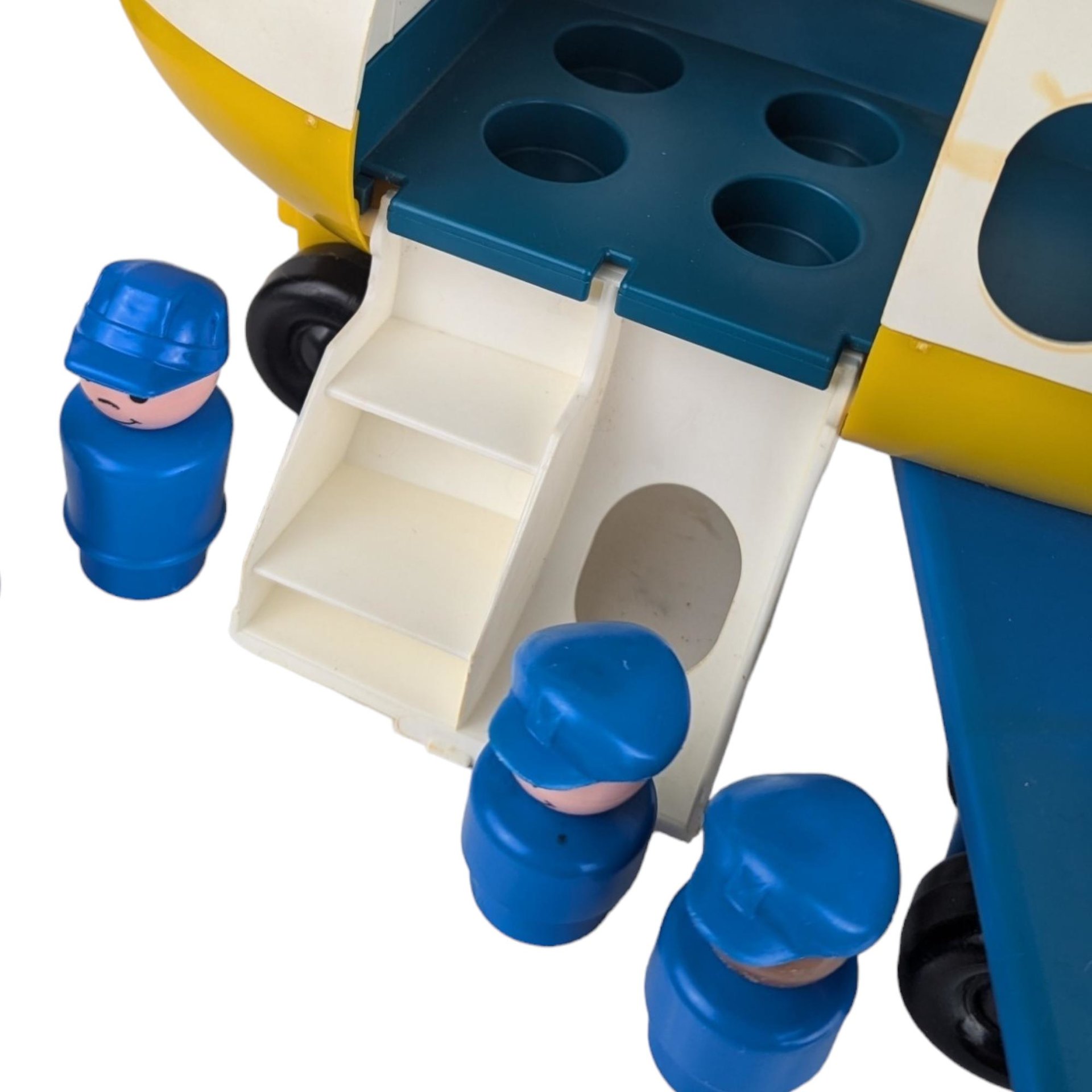 Vintage LIttle People Jet Airplane with People, Break on Tail