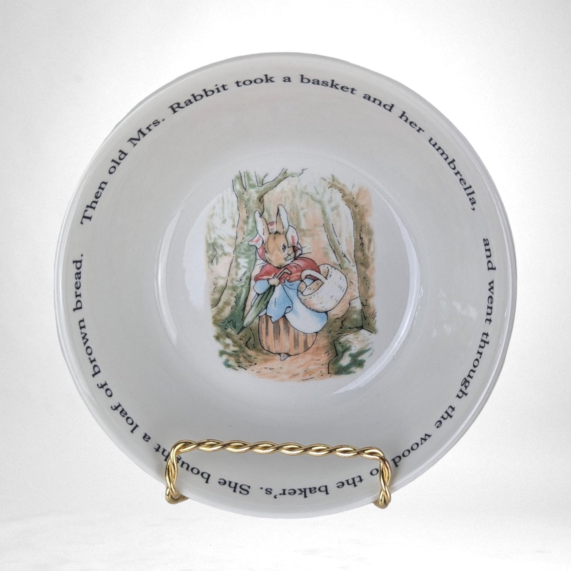 1993 Wedgwood Beatrix Potter Peter Rabbit Nursery Set