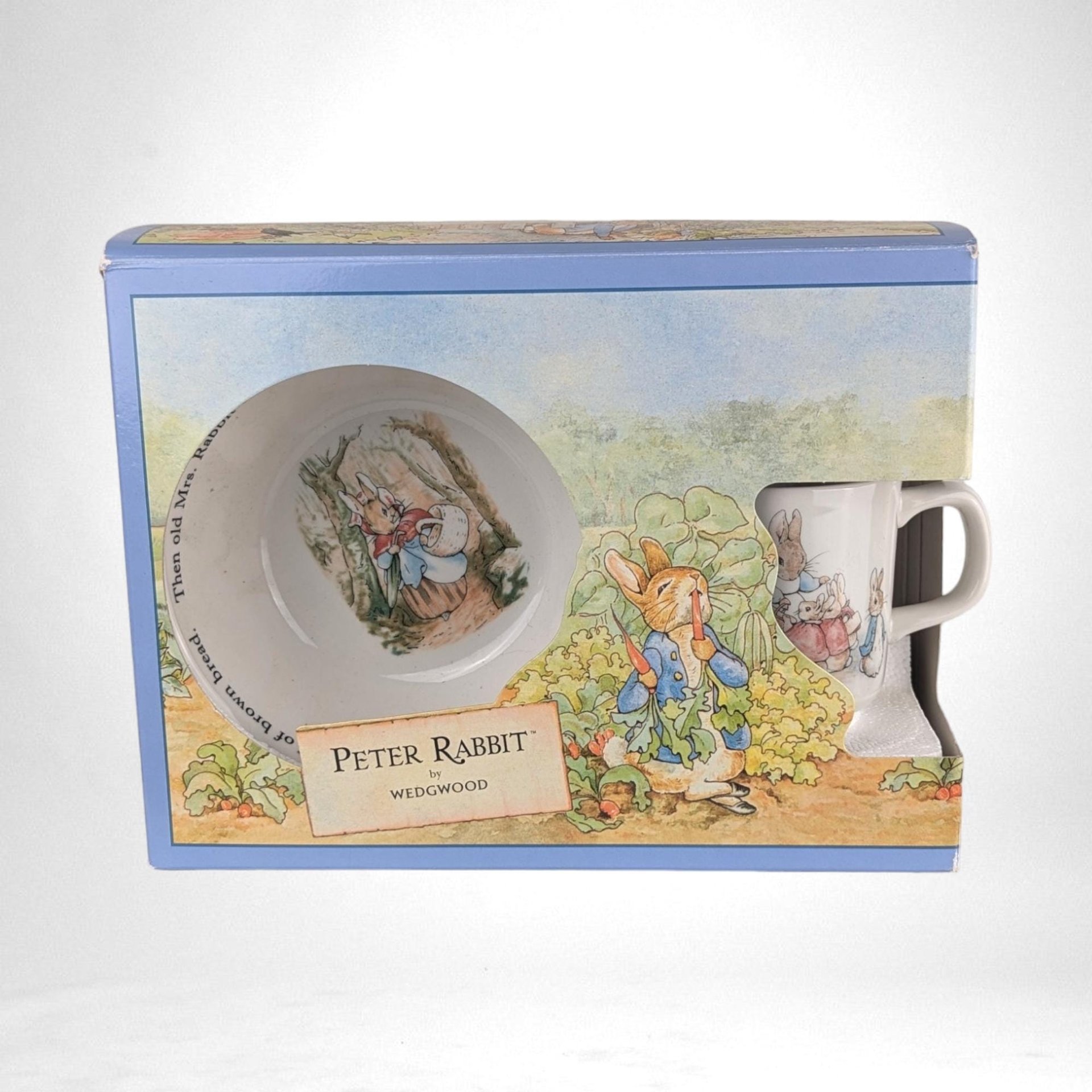 1993 Wedgwood Beatrix Potter Peter Rabbit Nursery Set