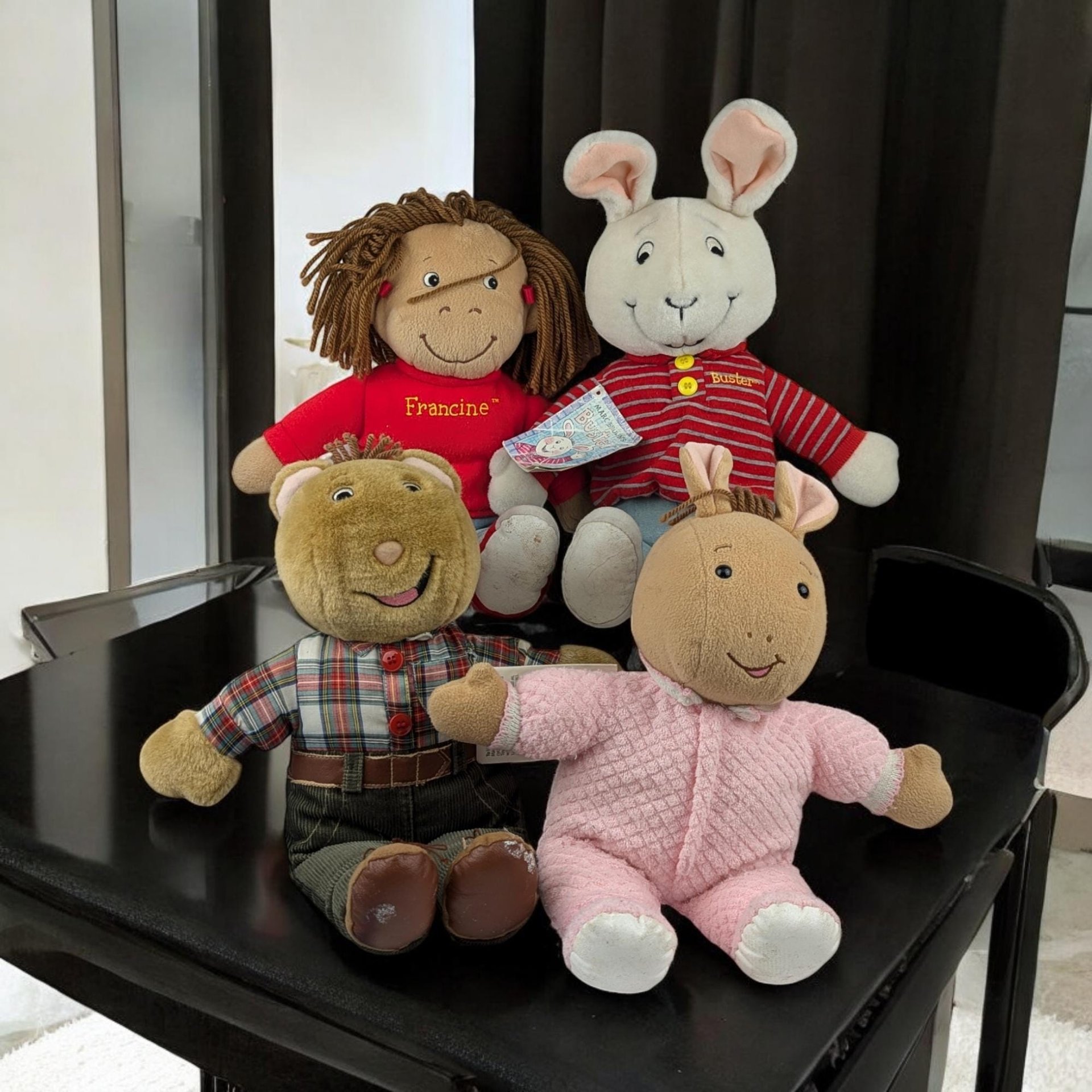 Vintage 1990s Eden Marc Brown Arthur Plush Set | Buster, Francine, Baby Kate, The Brain | Nostalgic Gift