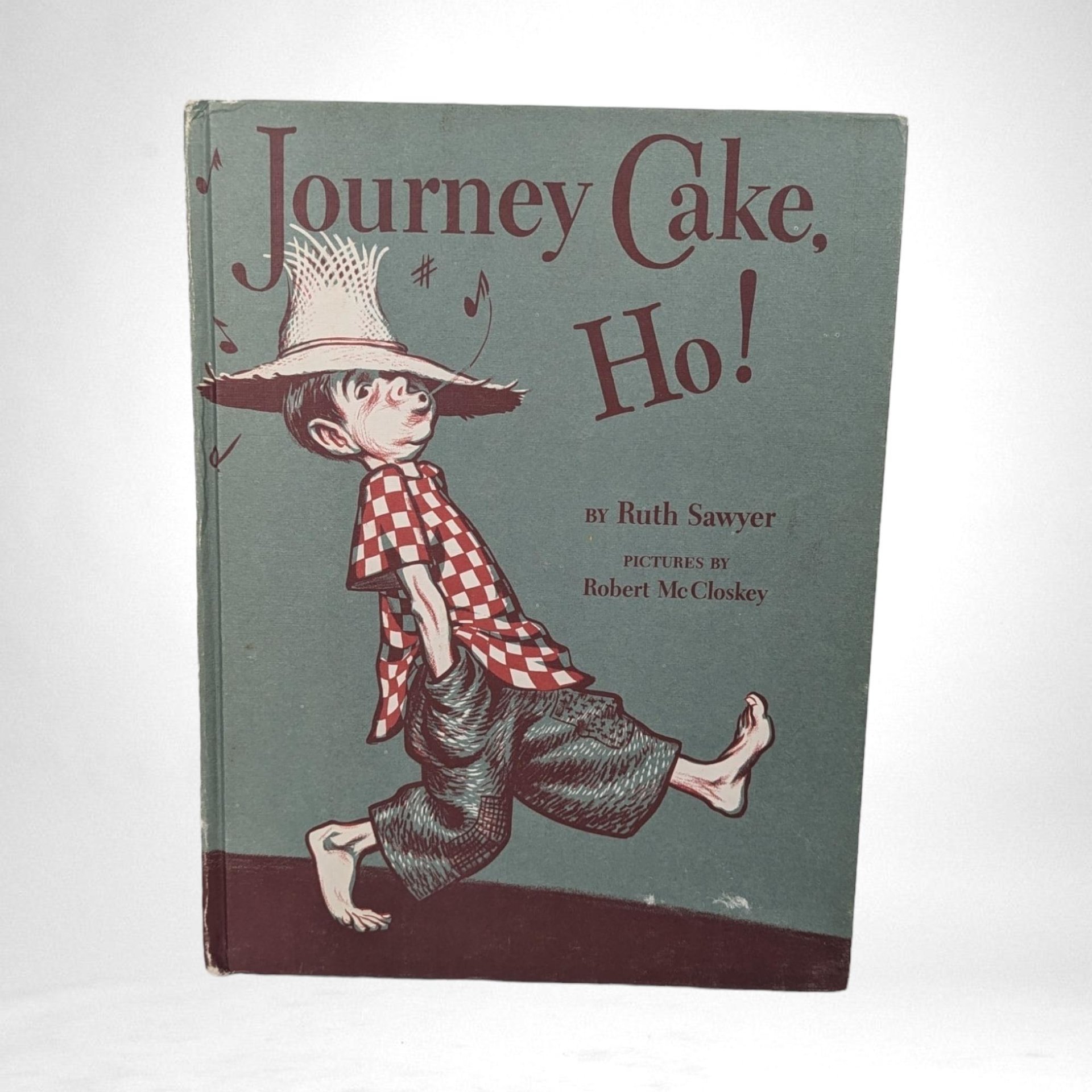 1953 Journey Cake, Ho! by Ruth Sawyer, Illustrated by Robert McCloskey - Vintage Children's Book - Hardcover Book - Mid-Century Kids Book