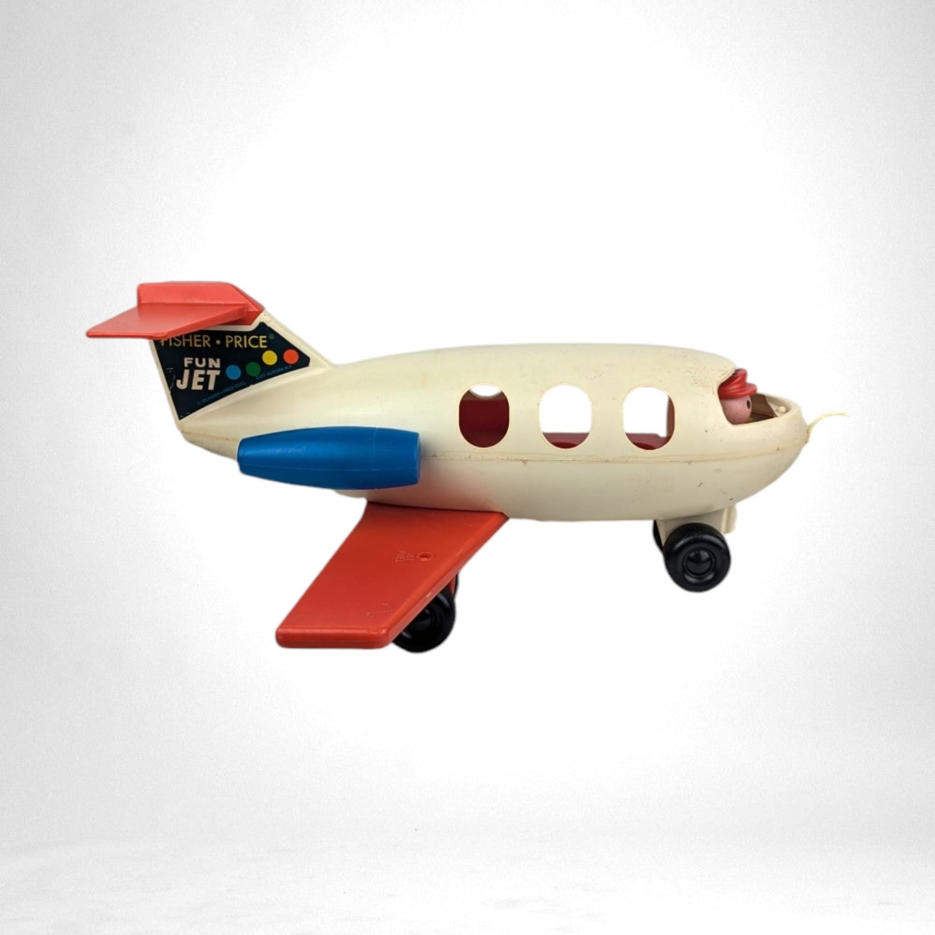Vintage Fisher Price Little People Jet | Toy Airplane | 13.5" Long