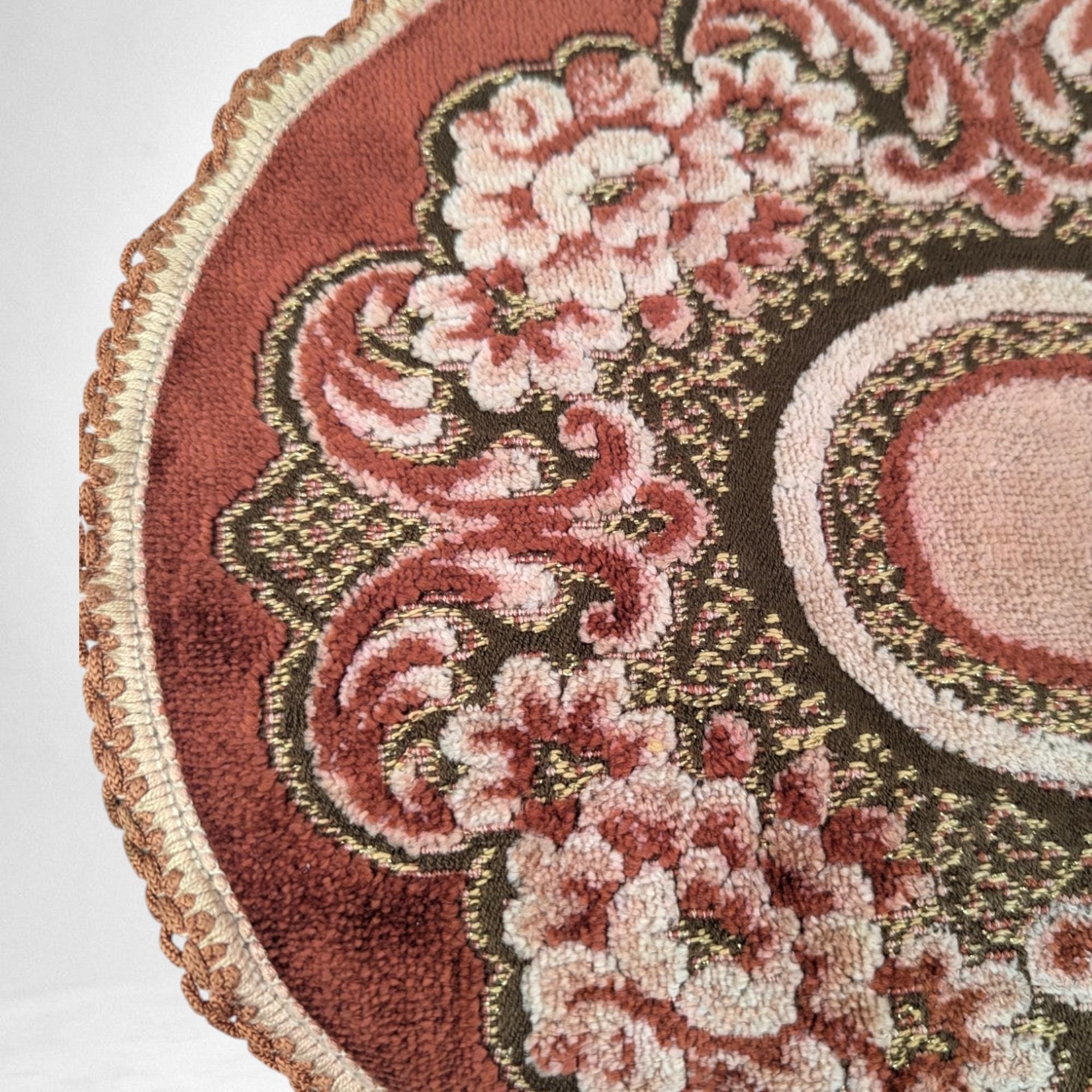 Vintage Ninaco Verona Doily - 13" x 11" - Belgian Viscose & Lurex - Good Condition