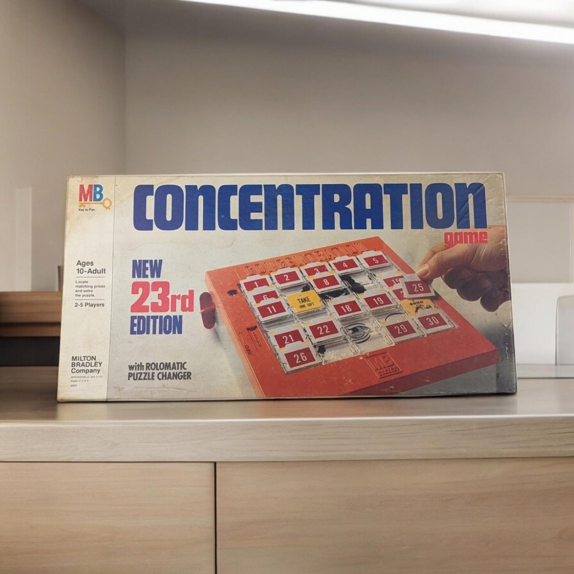 Vintage 1979 Concentration Game by Milton Bradley | Classic Memory Matching Game | Retro Family Fun