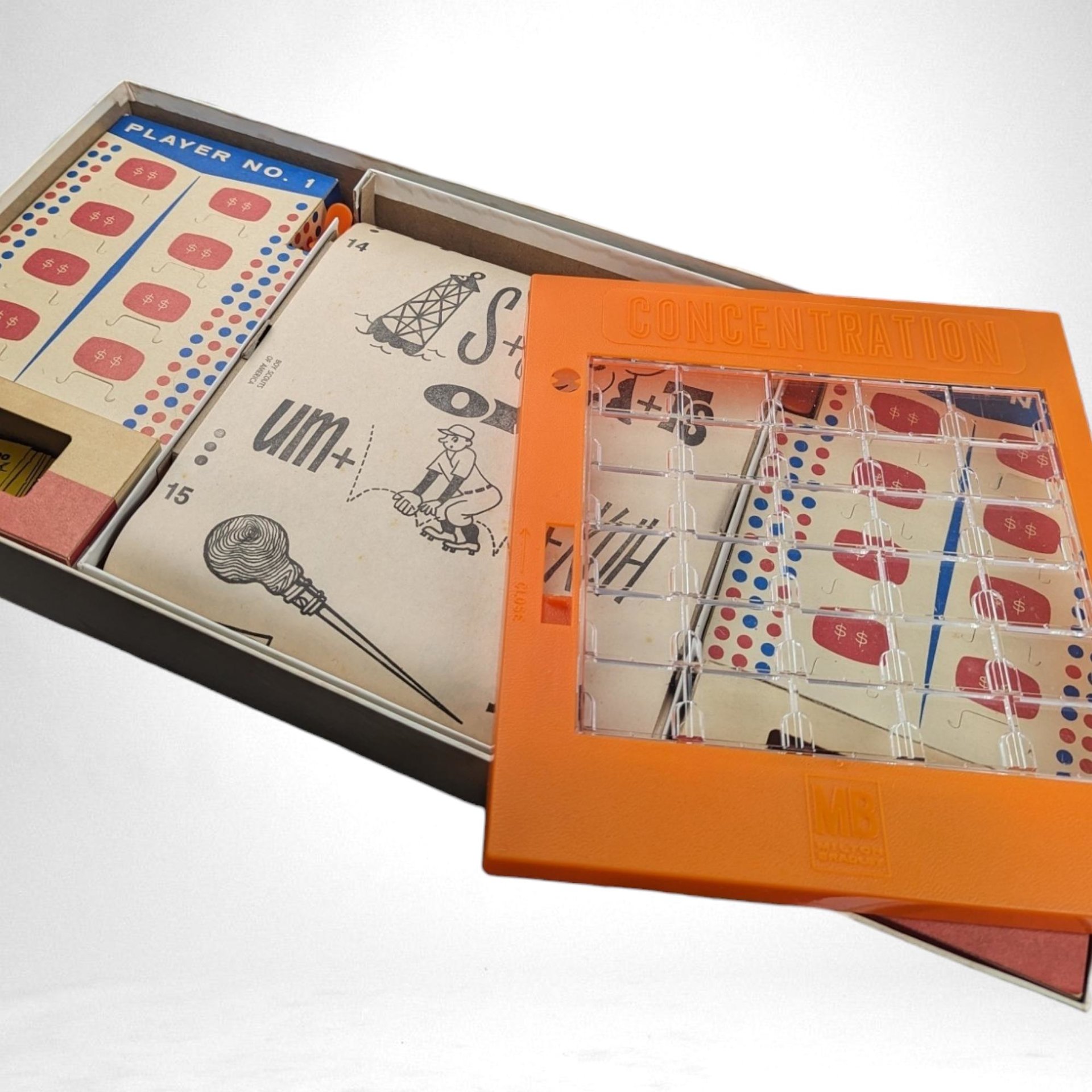 Vintage 1979 Concentration Game by Milton Bradley | Classic Memory Matching Game | Retro Family Fun