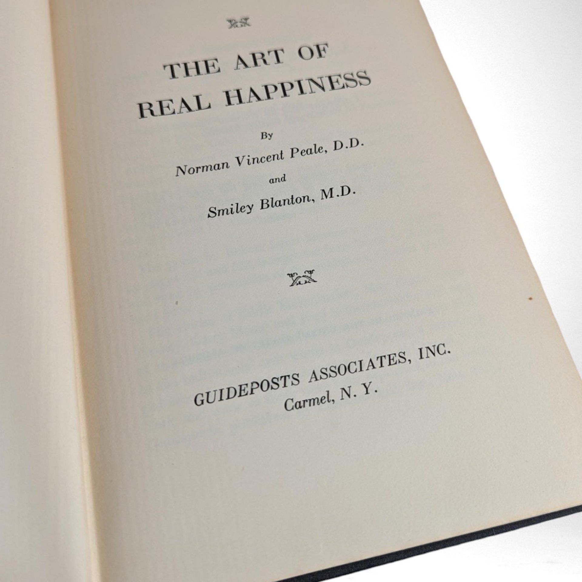 1958 Vintage "The Art of Real Happiness" Hardcover | Norman Vincent Peale | Self-Help | Psychology | Spirituality Gift