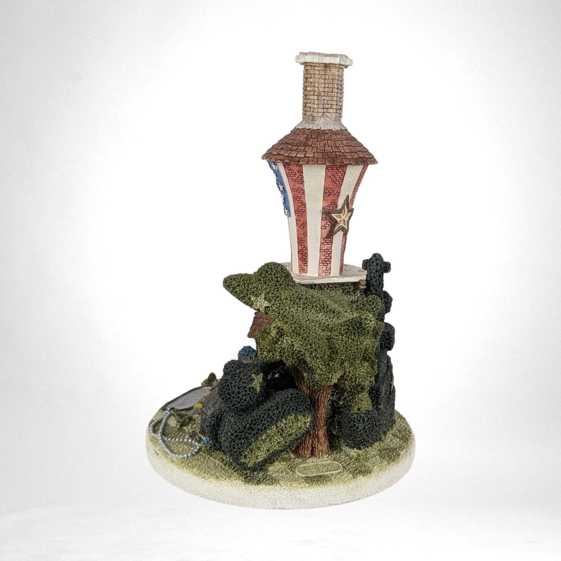Vintage 1995 The Shoemaker's Dream "Uncle Sam's Boot" Village House | 7.5" Tall | Americana Decor | Patriotic Gift