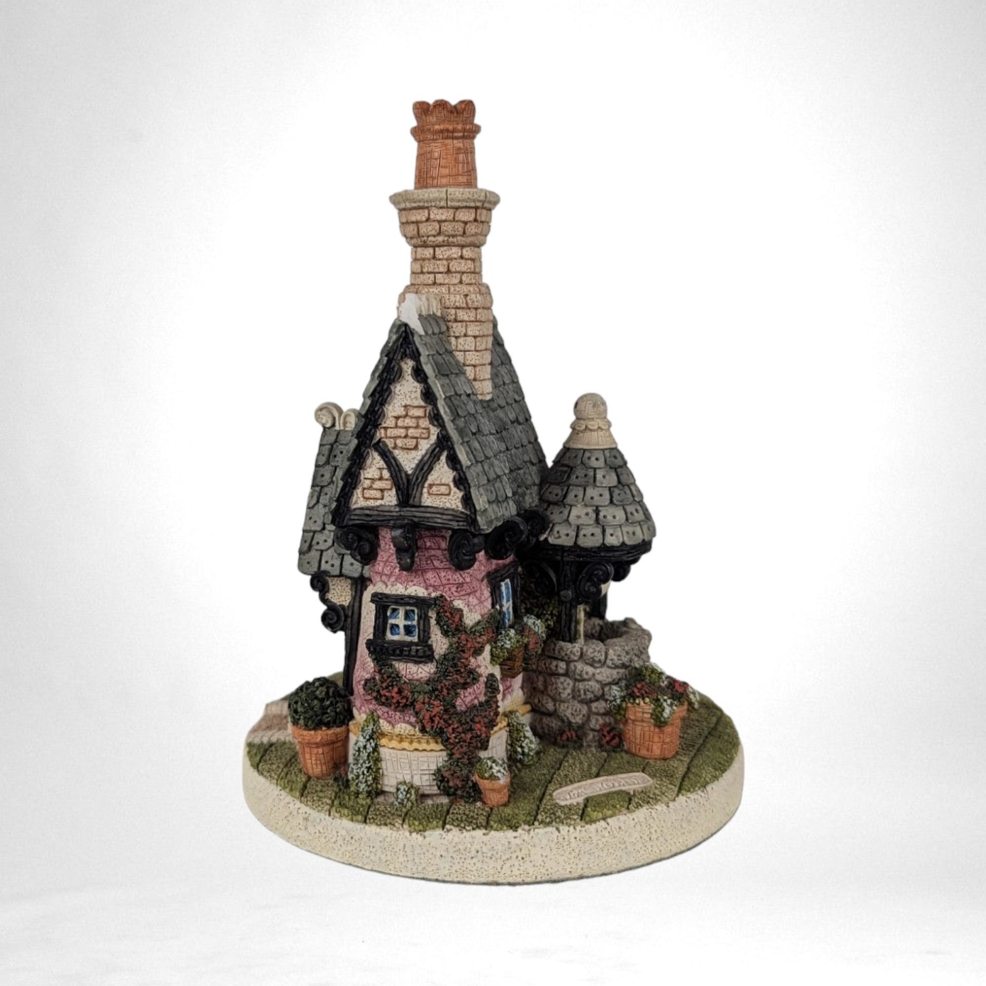 Vintage 5" Shoe House, "The Wishingwell Shoe" by John Herbert, Fairy House Figurine, Cottagecore Decor, Whimsical Gift, Storybook Decor