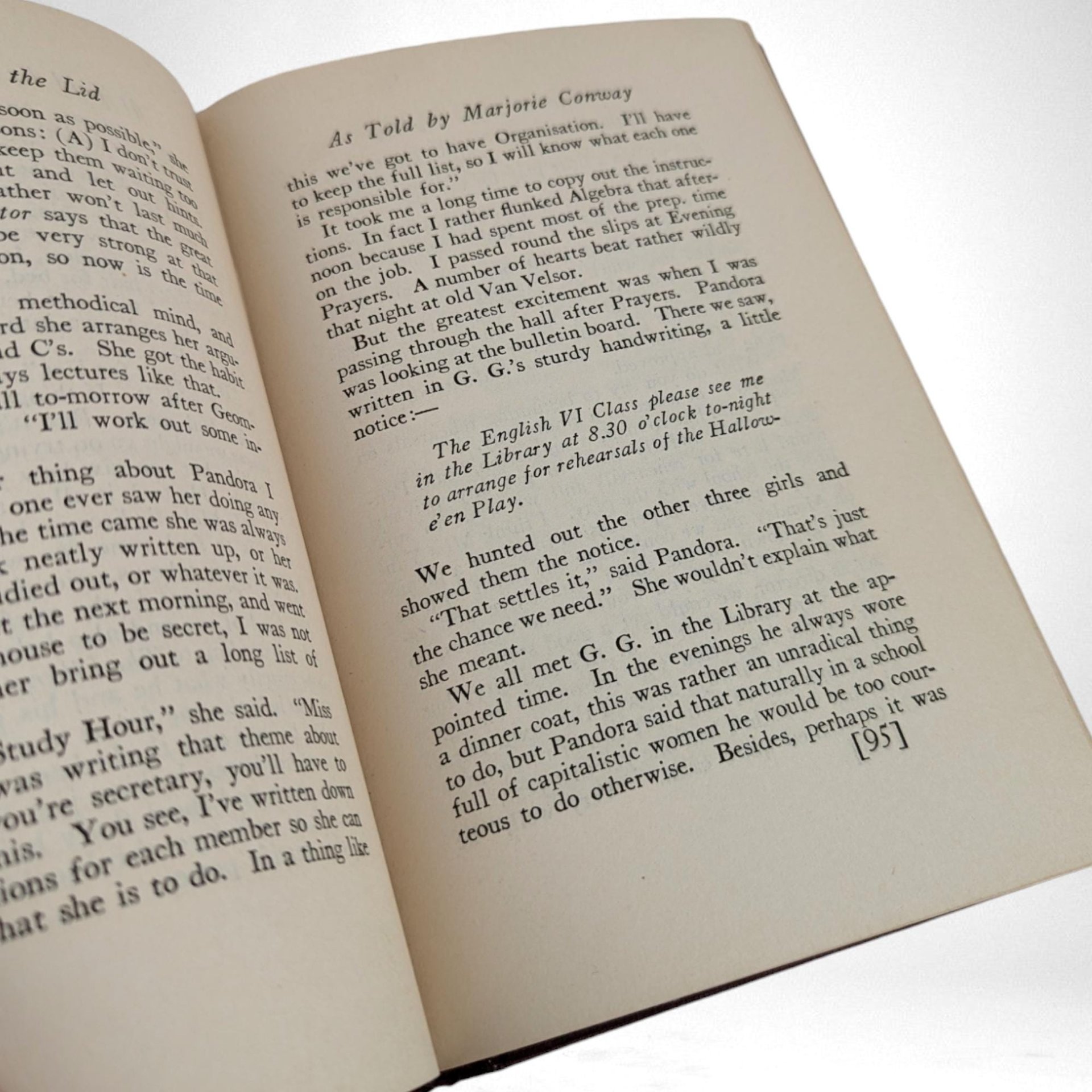 1924 Pandora Lifts the Lid by Christopher Morley & Don Marquis | Vintage Hardcover | A. L. Burt Company | Literary Classic