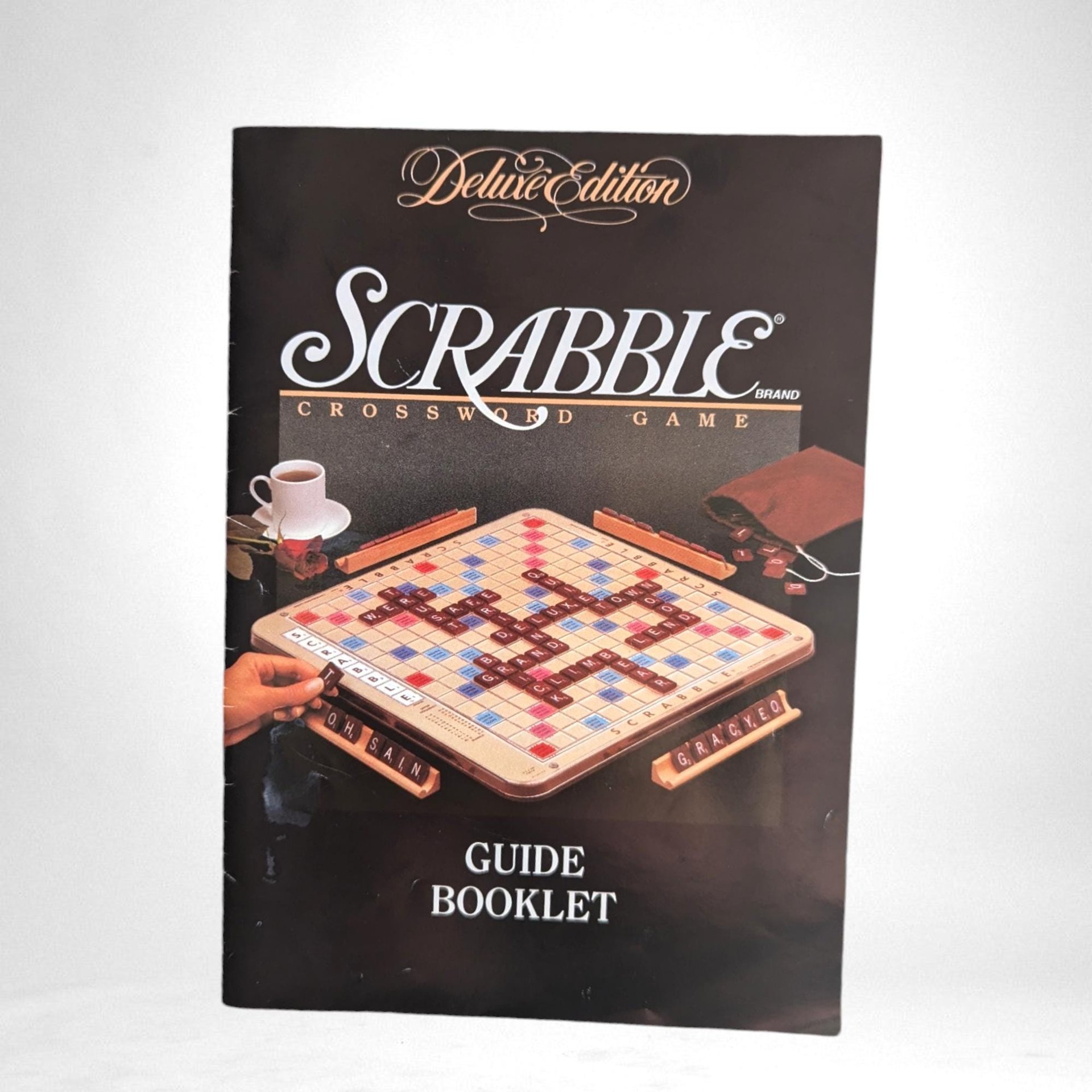 Vintage 1989 Scrabble Deluxe Edition - Turntable Board, Complete Set, Excellent Condition