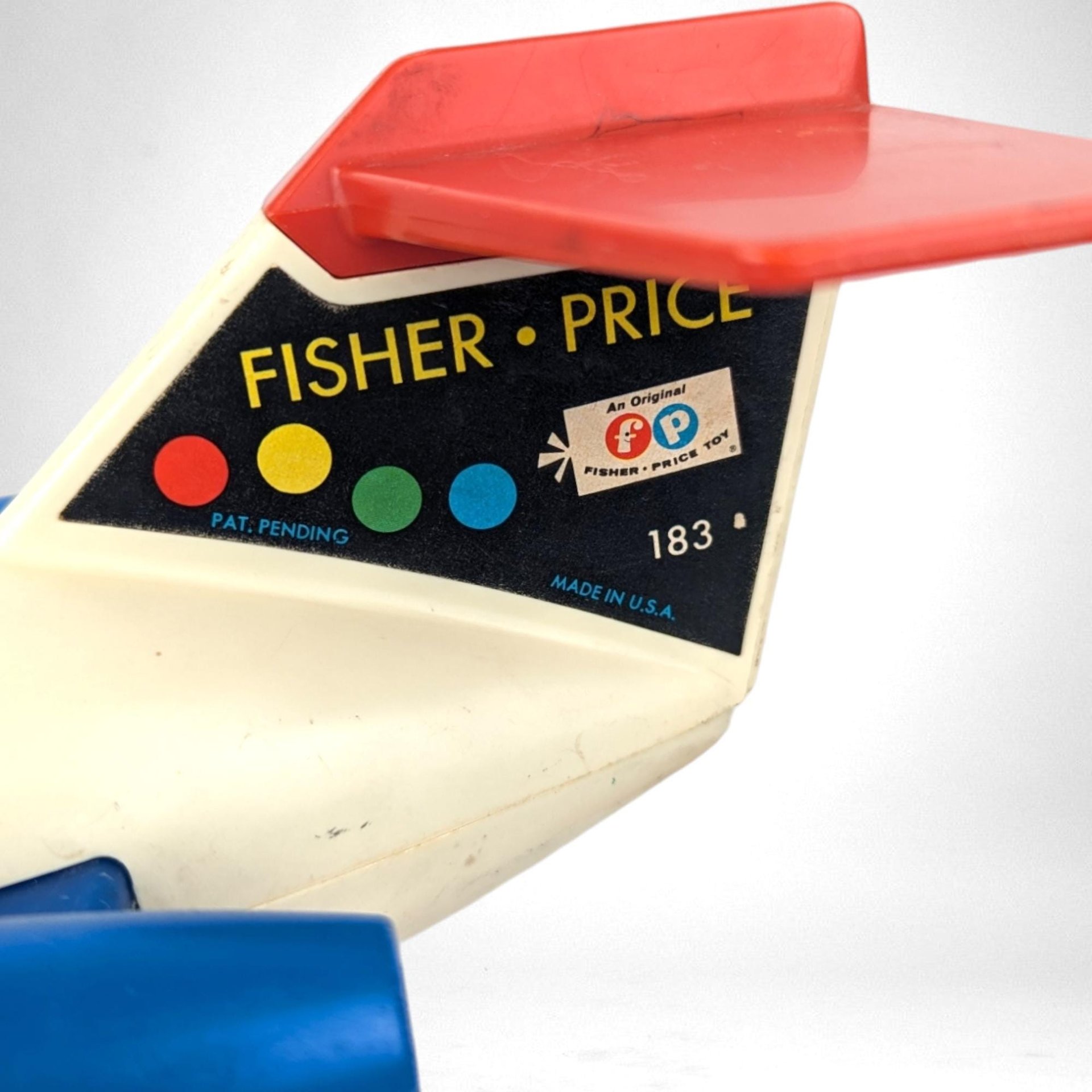 Vintage Fisher Price Little People Jet | Toy Airplane | 13.5" Long
