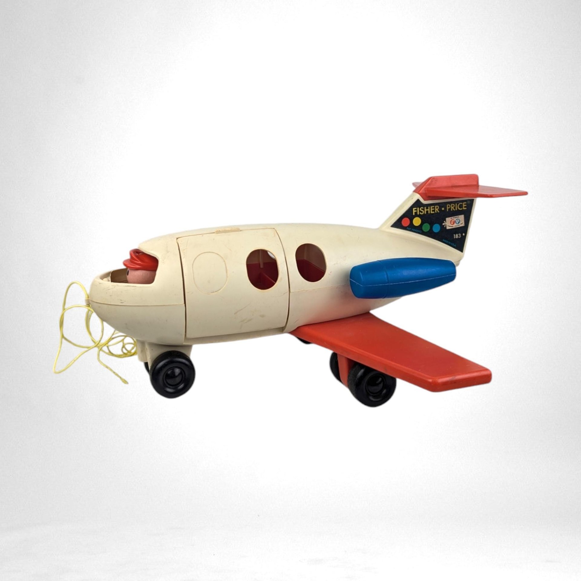 Vintage Fisher Price Little People Jet | Toy Airplane | 13.5" Long