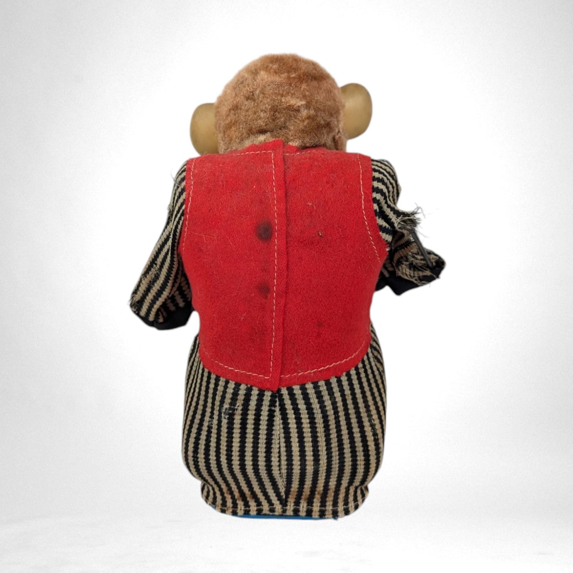 Vintage Non Working Cragston Mechanical Monkey | Retro Toy | 9" Tall | Restoration Project