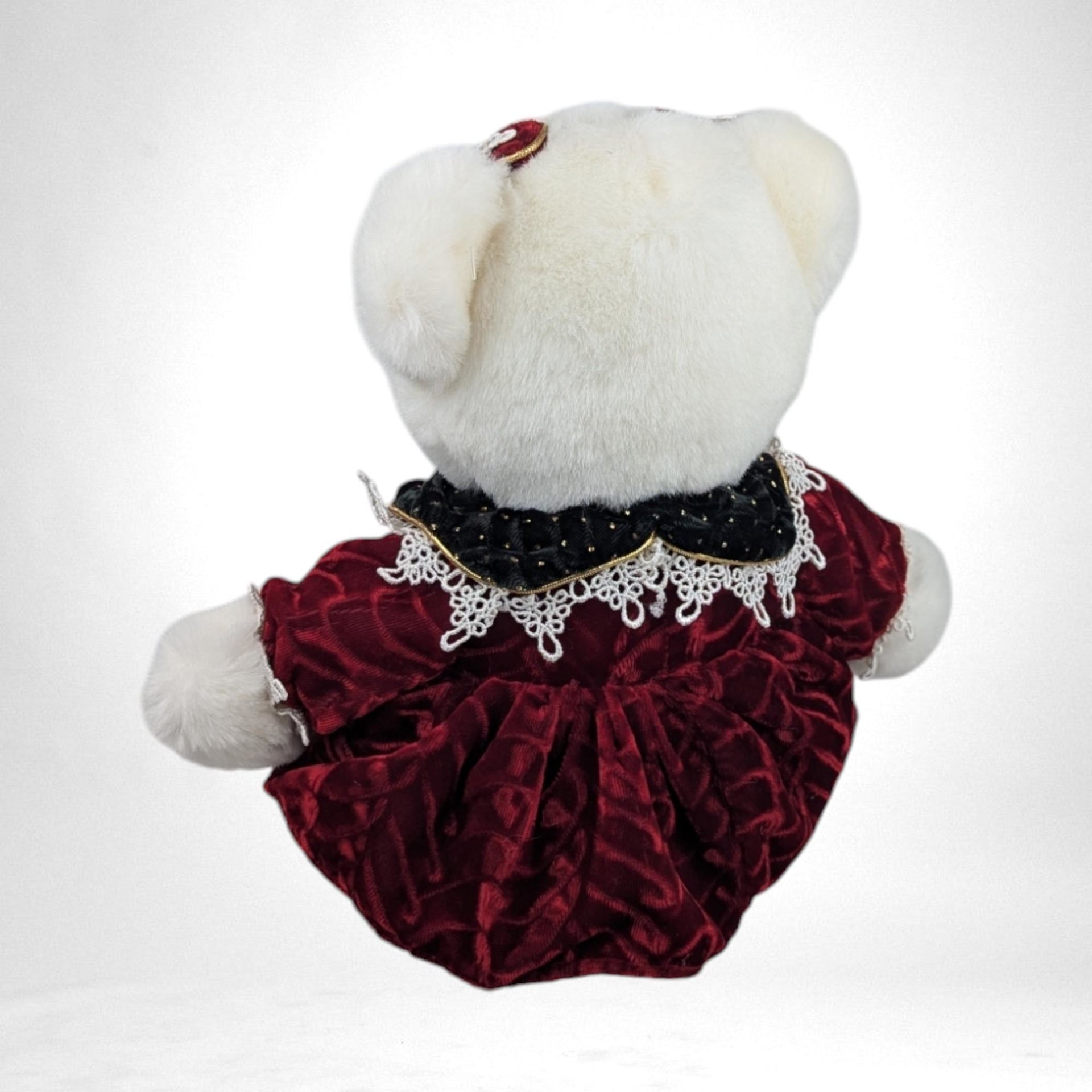 2002 Dandee Snowflake Girl Christmas Plush Bear 14" | Holiday Decor | Collectible