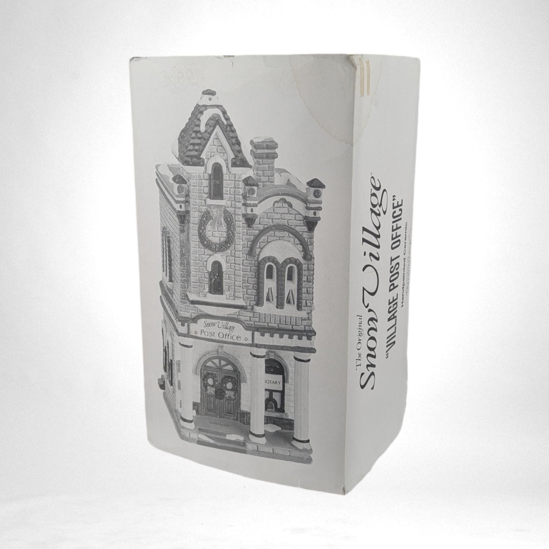 Vintage Dept 56 Snow Village Post Office | Original Snow Village Collection | Lighted Building | 9" Tall | Christmas Village Decor