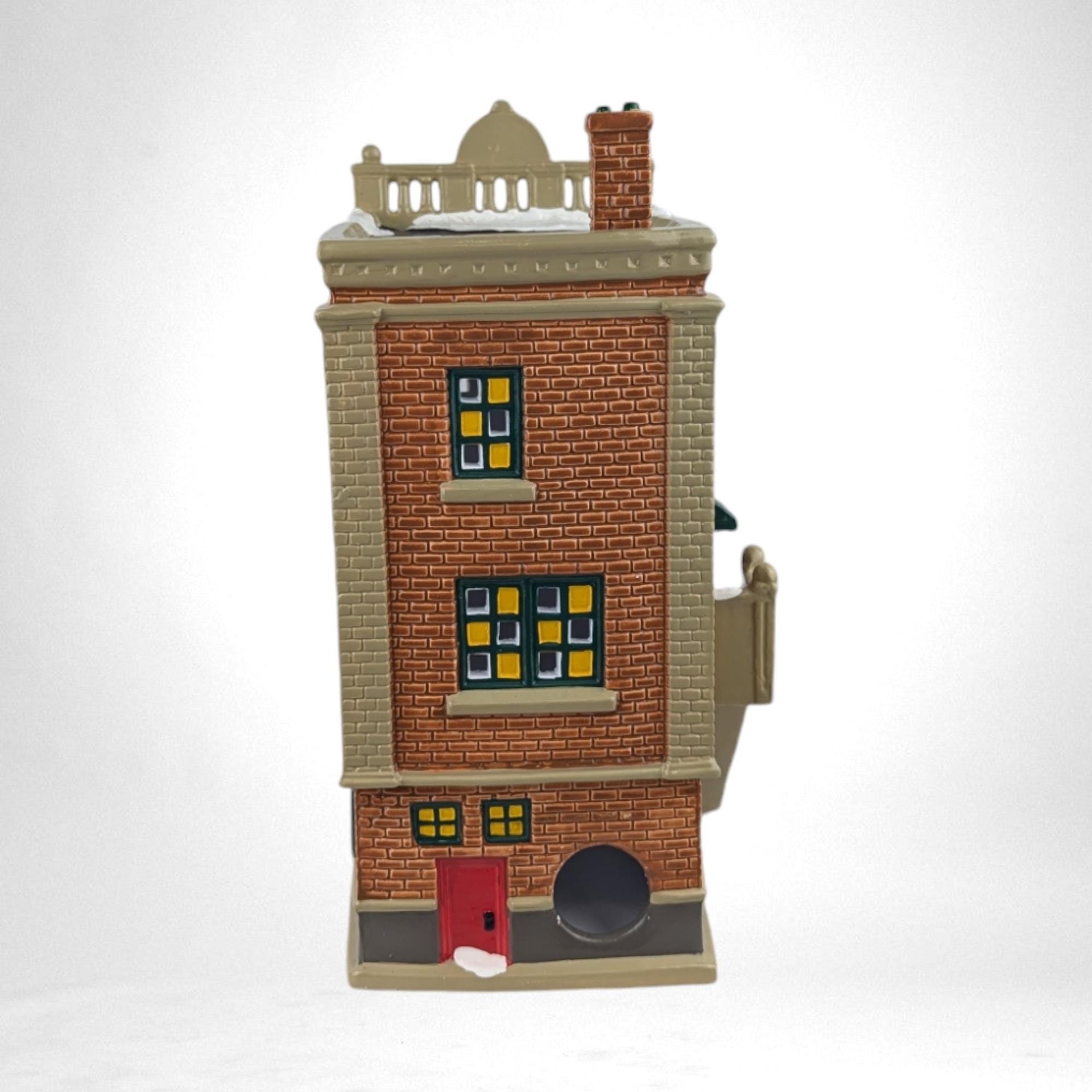 Vintage 1990 Department 56 Main Street Hardware | Original Snow Village | Lighted Christmas Village House | Ceramic Holiday Decor
