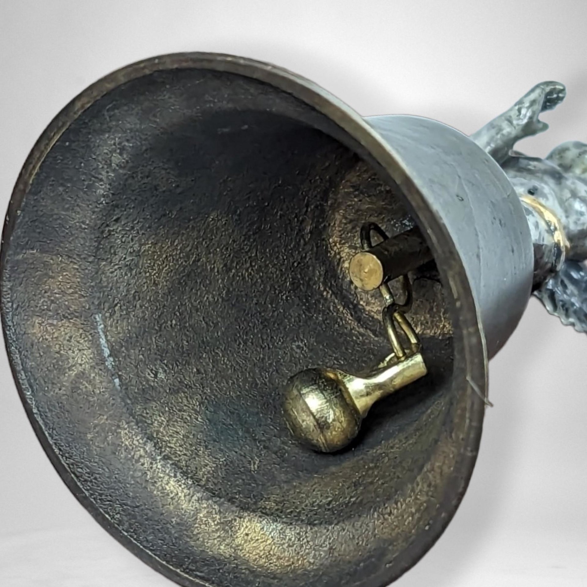 Vintage SPI Metal Cherub Bell 5 1/4" Tall | Celestial Charm | Holiday Decor, or Collectible Gift