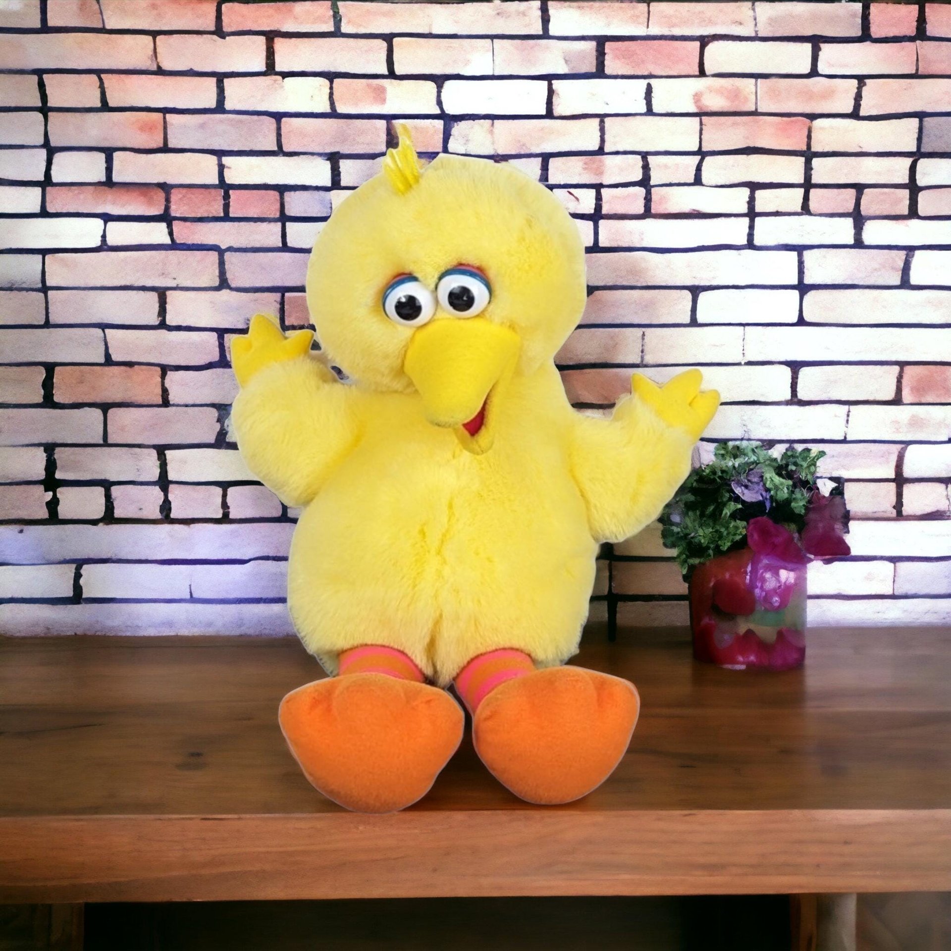 Vintage 1995 Tyco Big Bird Plush, 15" Tall, Sesame Street Toy, Collectible Plush, 90s Kids Toy, Gift for Collector