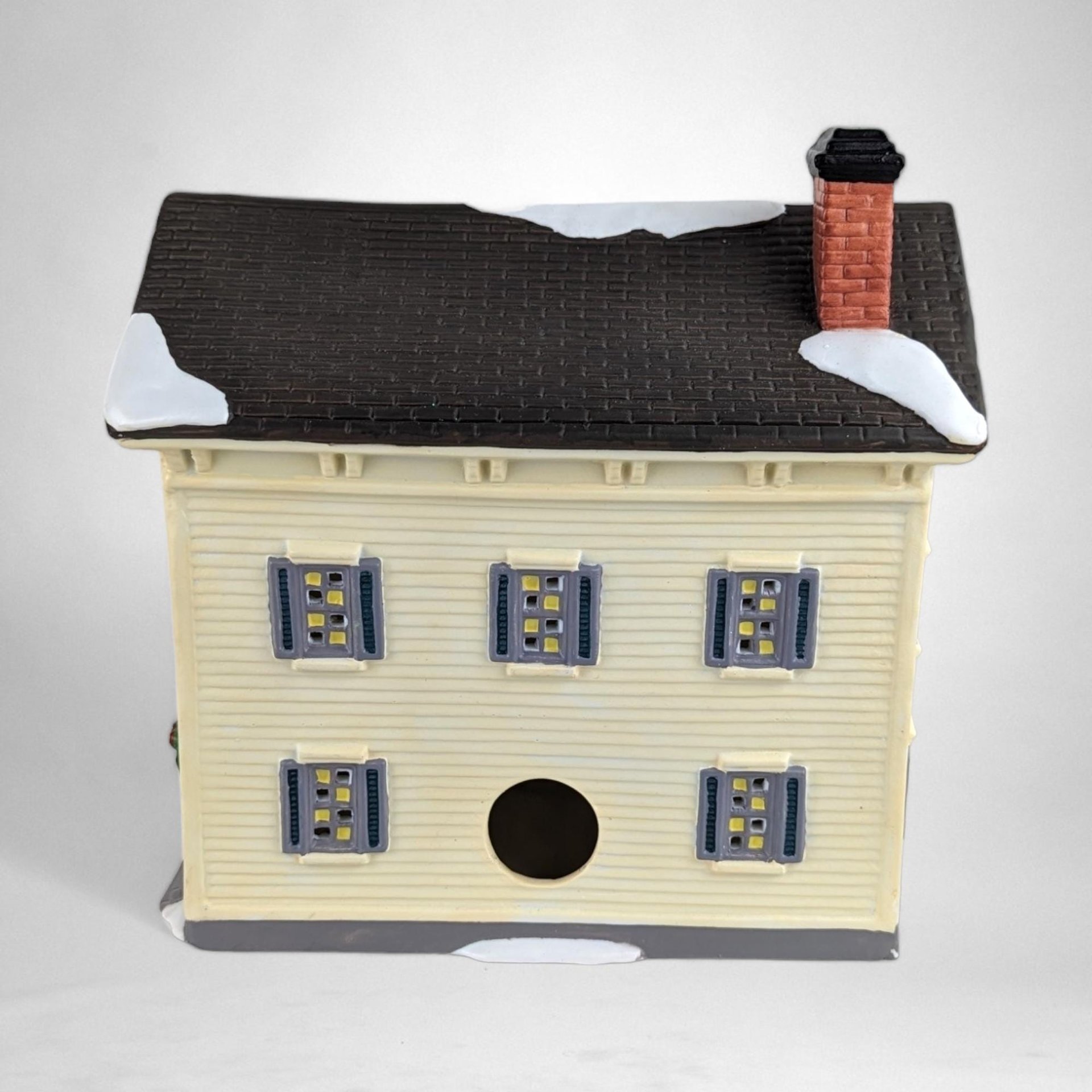 Vintage 1997 O'Well Colonial Village House | Lighted | 8" Tall | Christmas Decor | Minor Scrapes