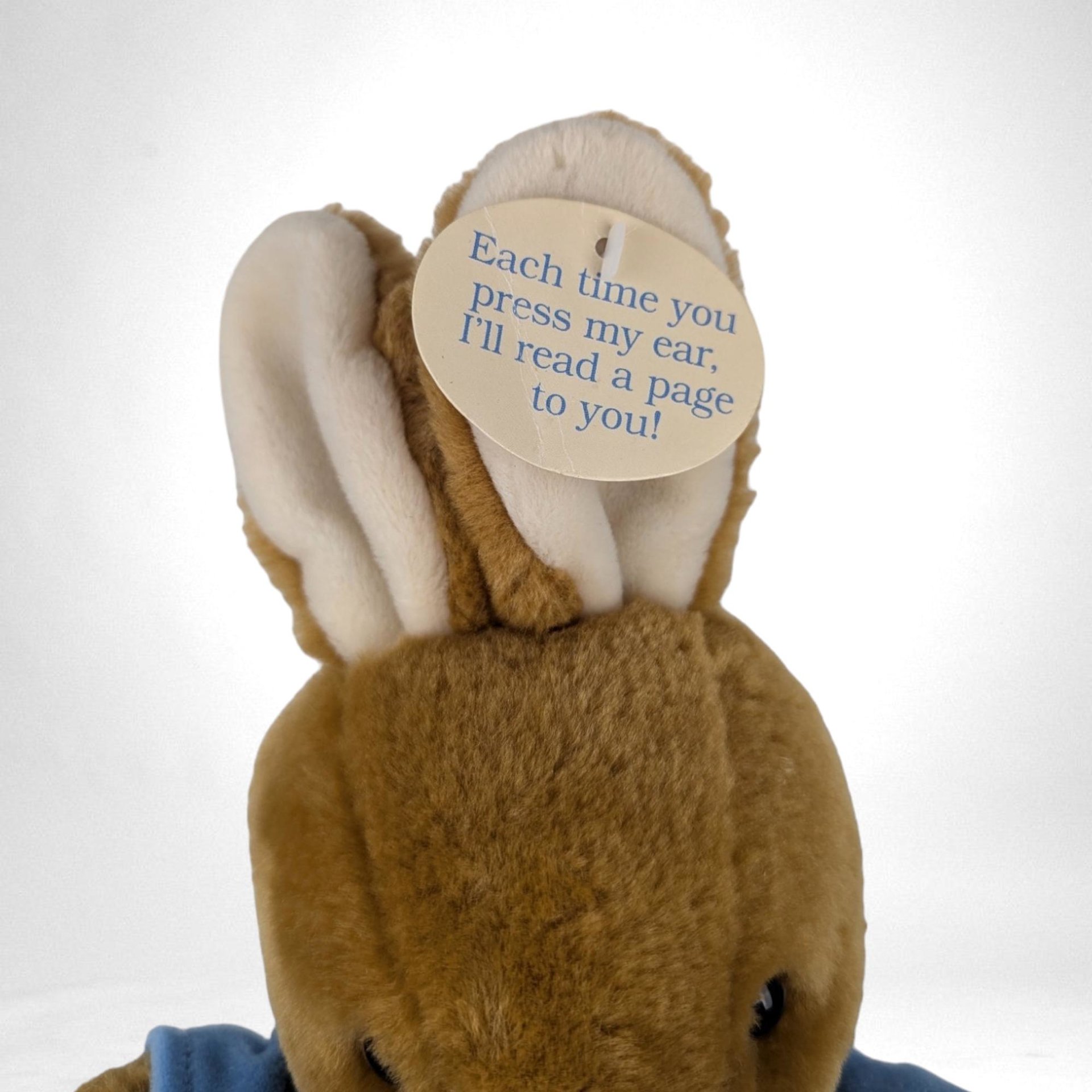 Vintage Eden Peter Rabbit Reading Plush | 12" Tall | Interactive Toy | Beatrix Potter