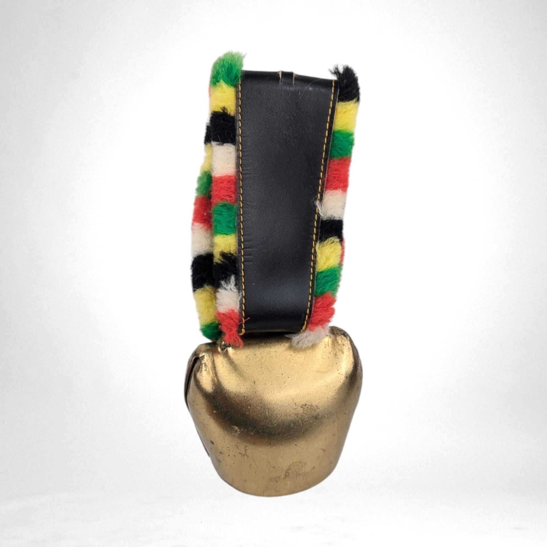 Vintage Hand Painted Swiss Cowbell, 8" Tall, Alpine Decor, Farmhouse Decor,  Gift