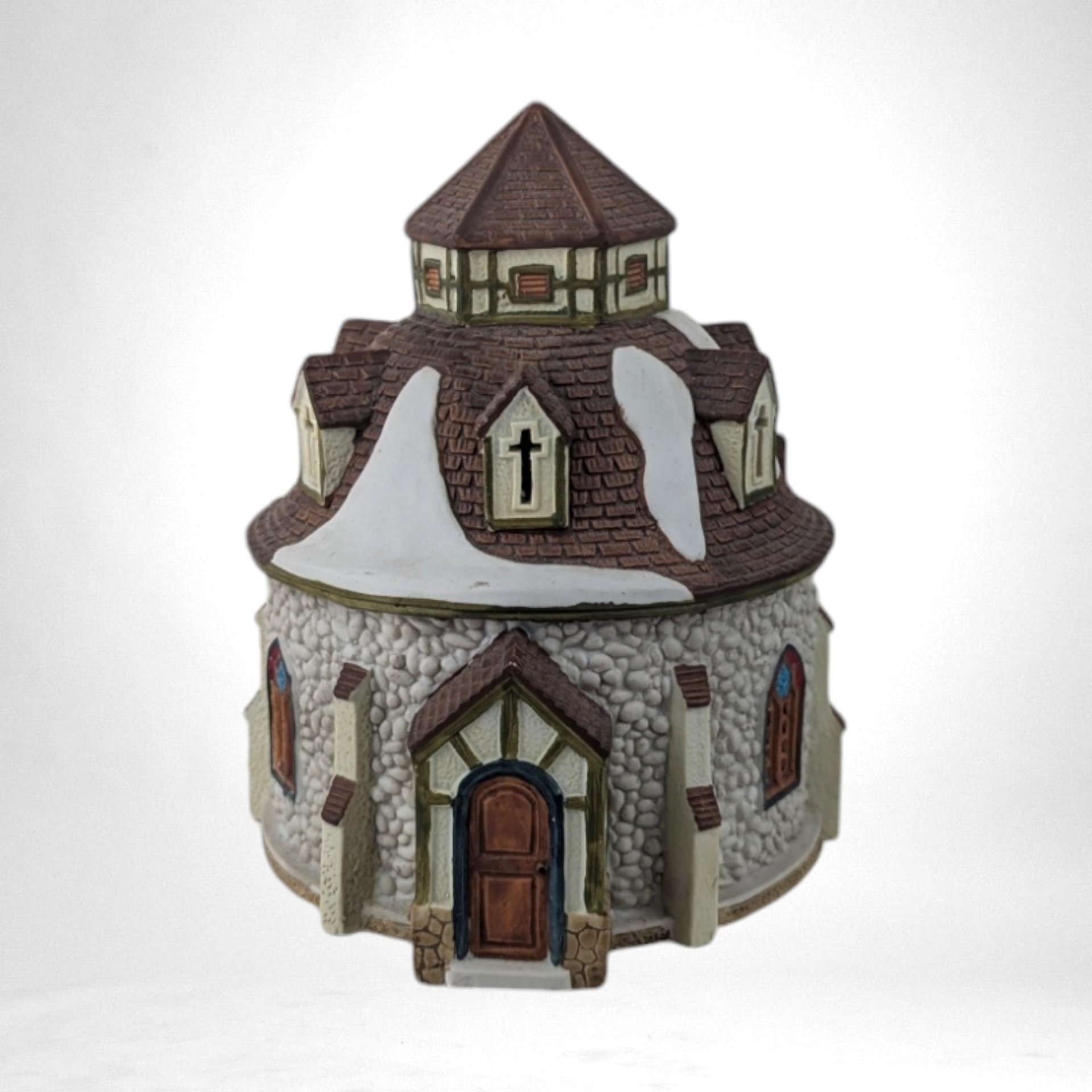 Vintage 1995 Lemax Dickensvale Church | Christmas Village Building | Porcelain Church | Collectible Holiday Decor