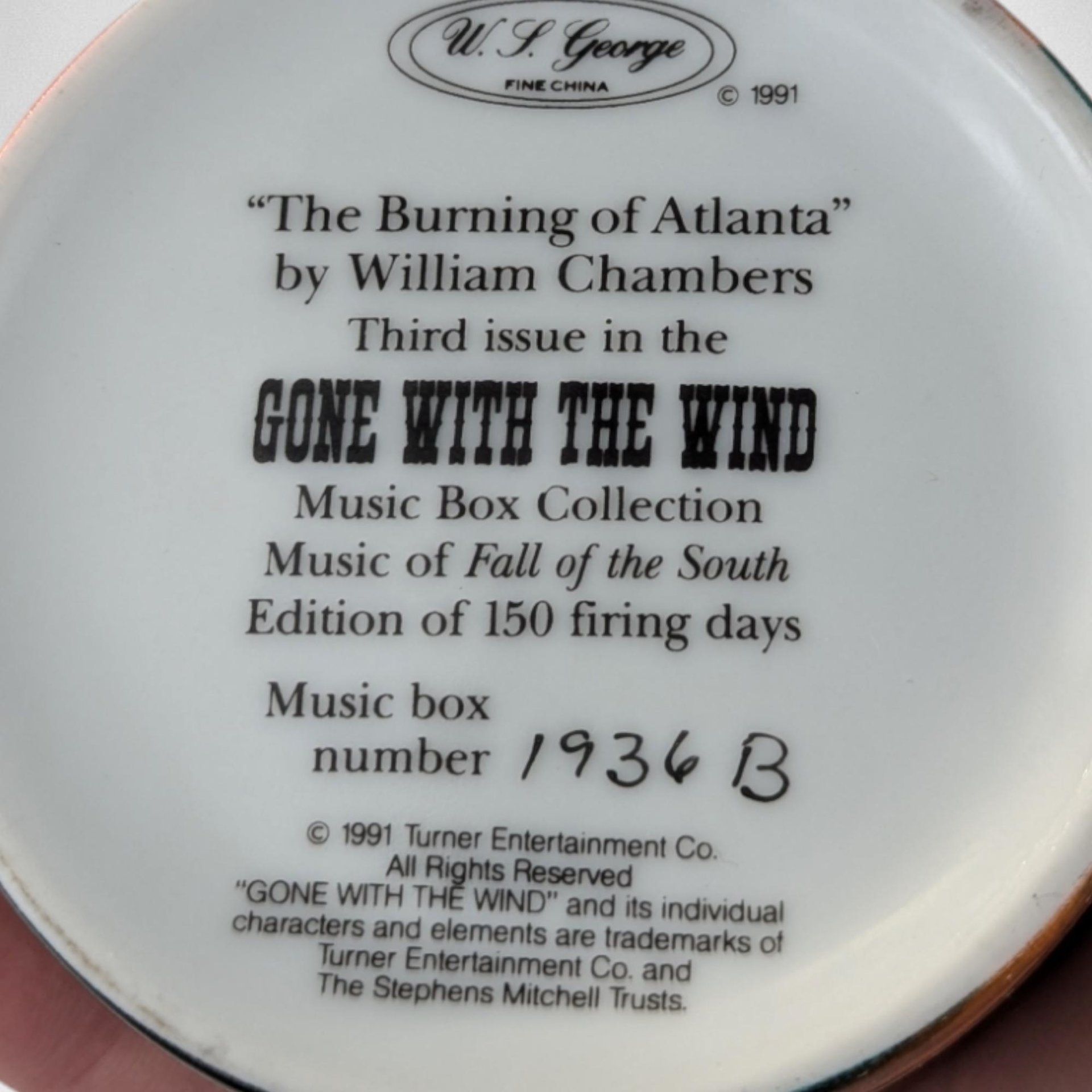 Vintage Gone with the Wind Music Boxes,  Collectible Music Boxes,  Scarlett O'Hara, Rhett Butler,  Movie Memorabilia,  Gift for Movie Buff