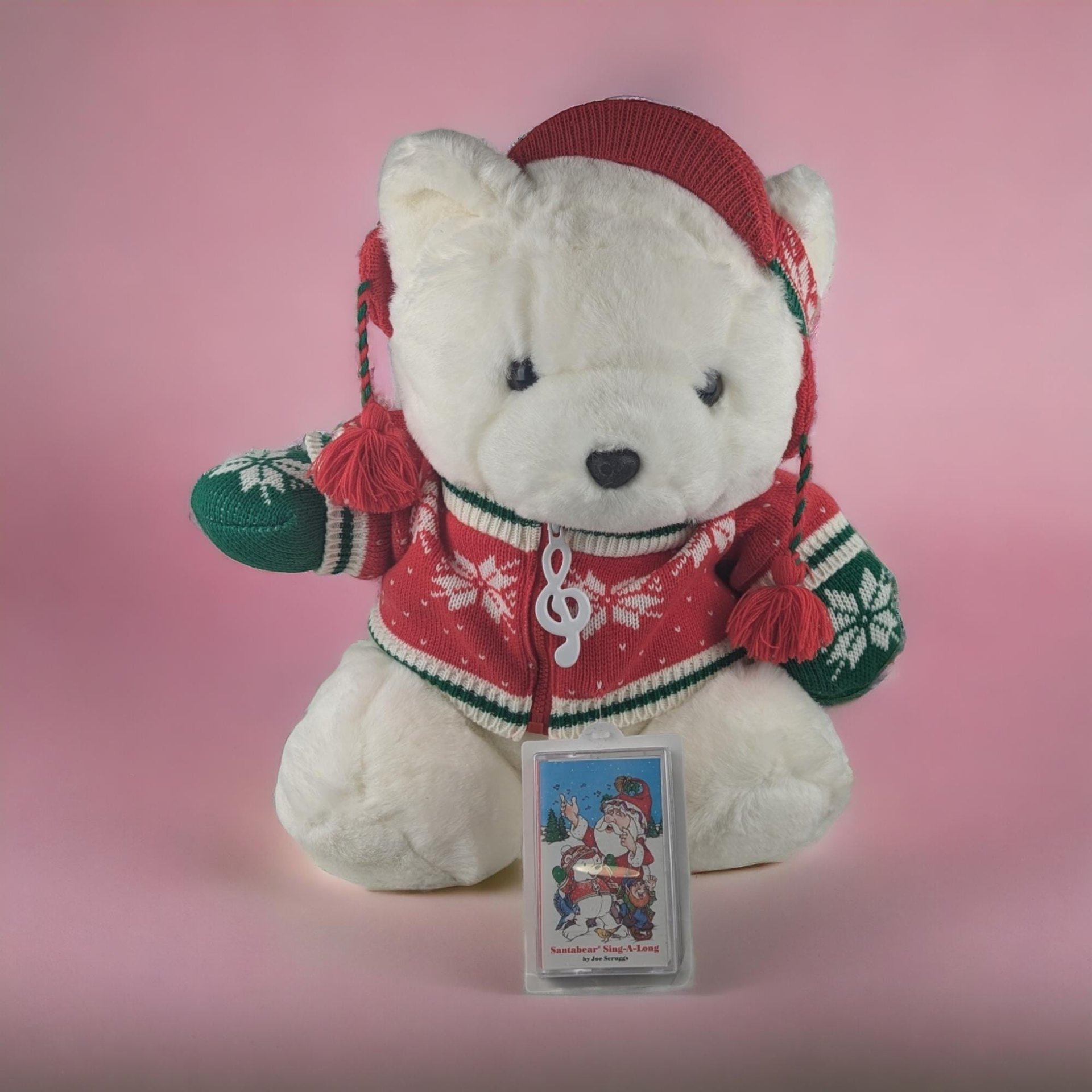 1980s-2000s Plush Dayton Hudson or Chosun Santa Bear | Your Choice of Adorable Holiday Decor | Vintage Collectible Stuffed Animal