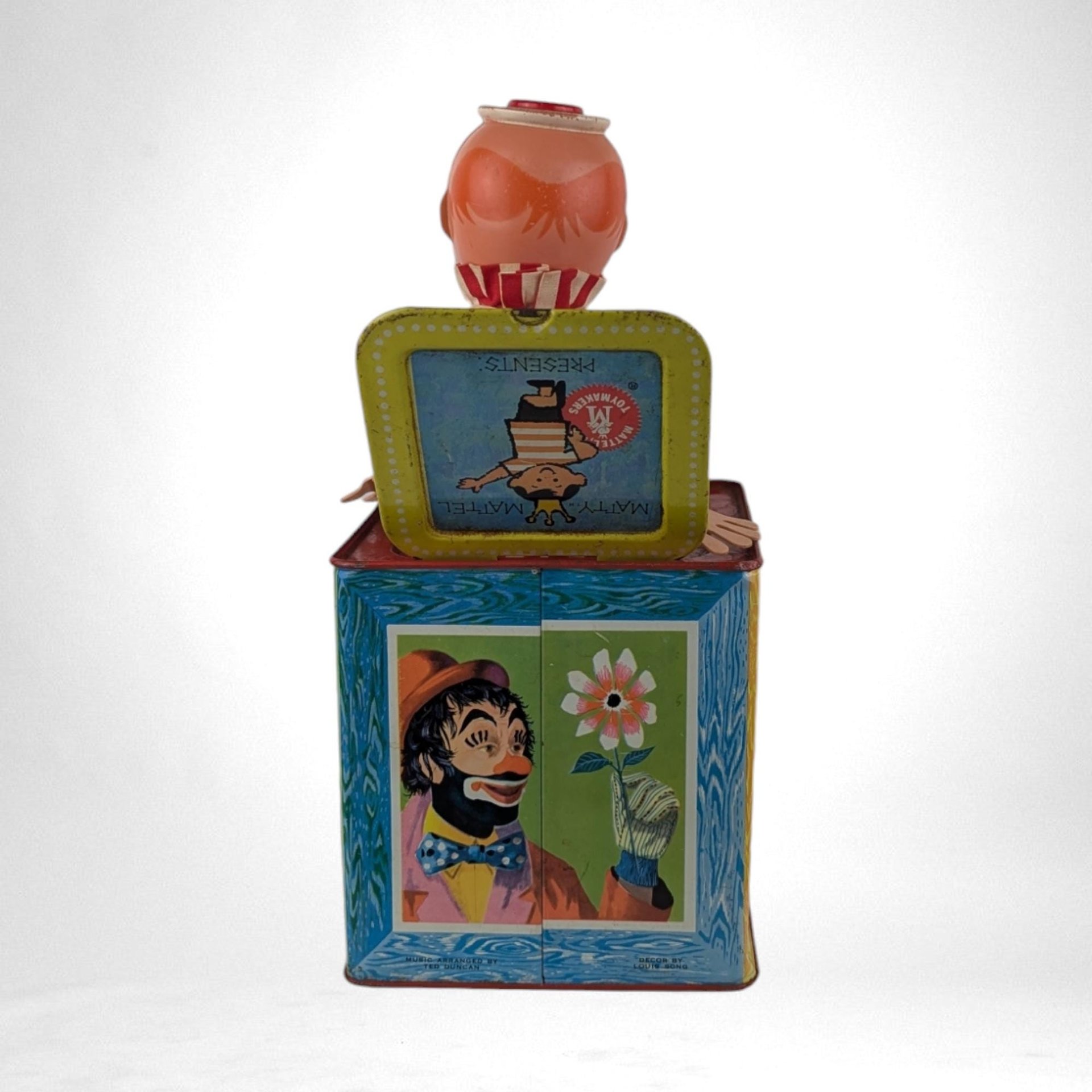 Vintage 1961 Mattel Clown Jack in the Box,  Collectible Toy,  Vintage Toy,  Repair Project,  Parts
