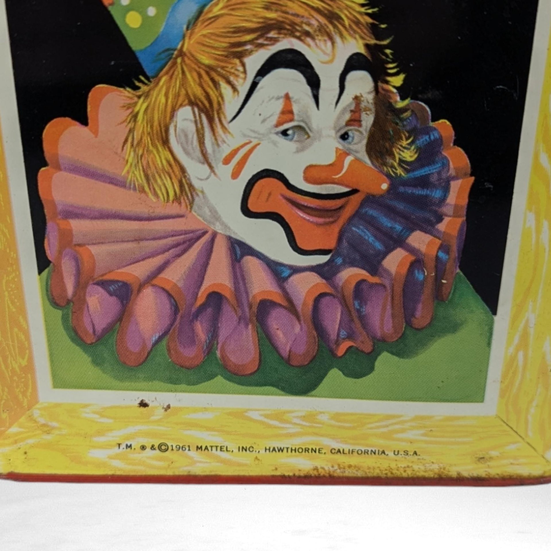 Vintage 1961 Mattel Clown Jack in the Box,  Collectible Toy,  Vintage Toy,  Repair Project,  Parts