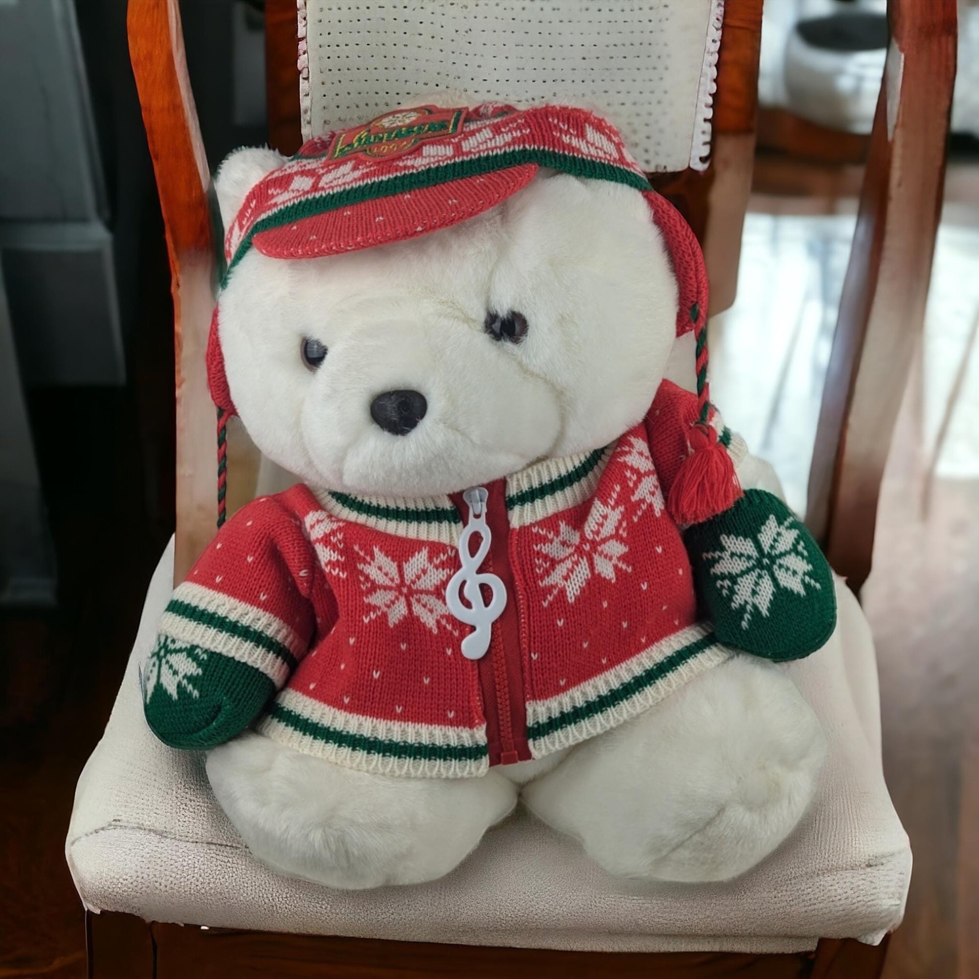1980s-2000s Plush Dayton Hudson or Chosun Santa Bear | Your Choice of Adorable Holiday Decor | Vintage Collectible Stuffed Animal