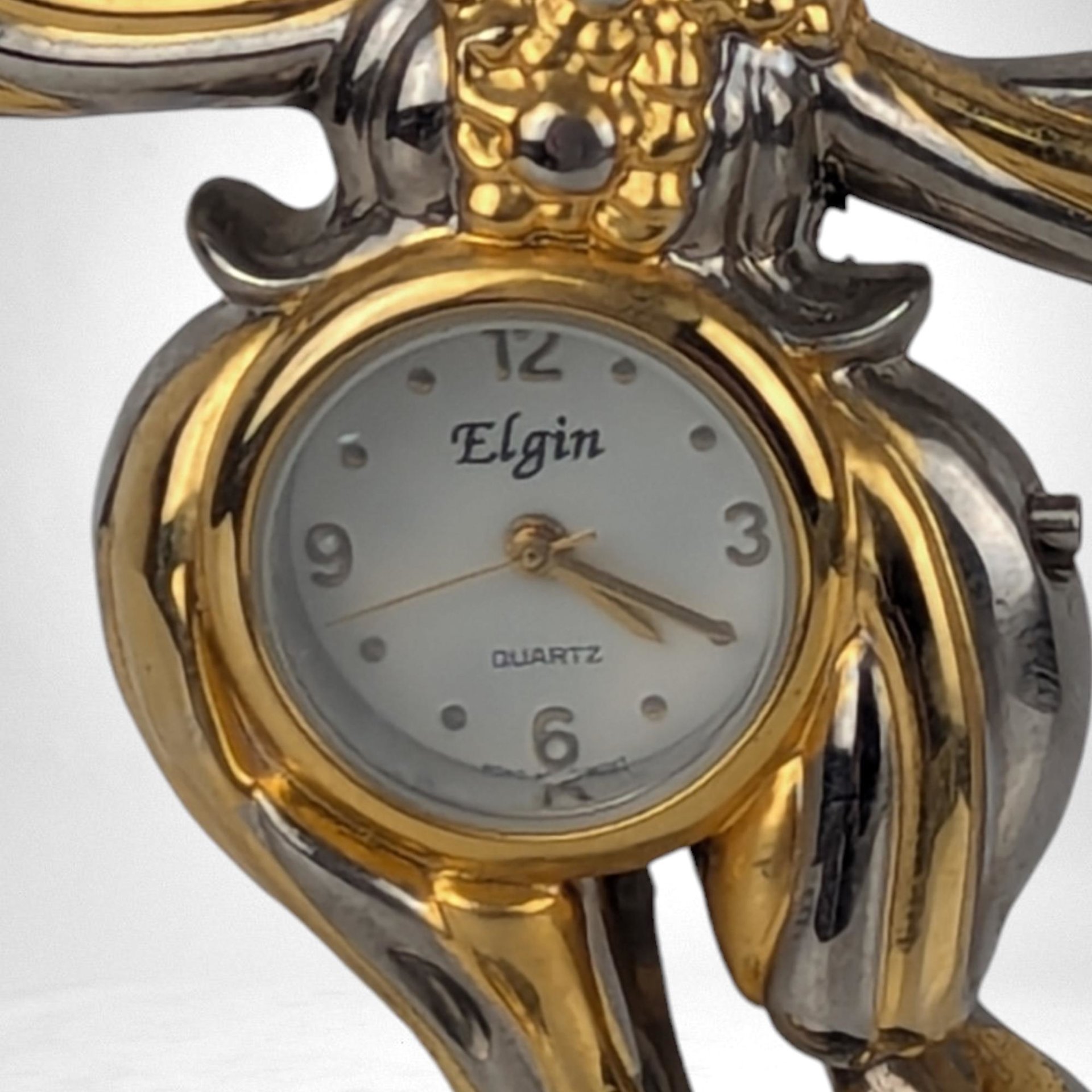 Vintage Elgin Circus Clown Clock with Balloons, Collectible Clown Figurine, Whimsical Desk Clock, Unique Gift for Clown Enthusiasts, 4"