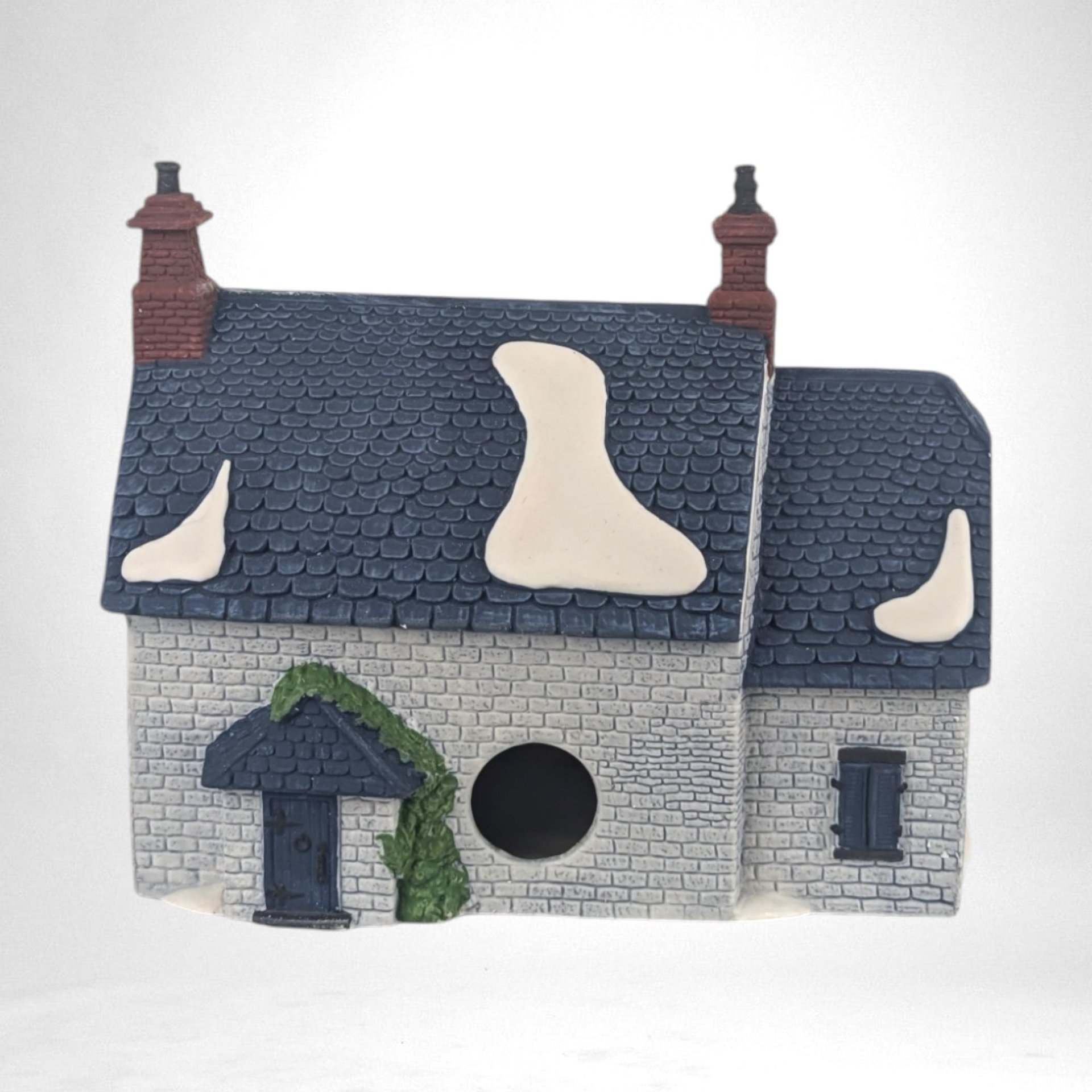 Vintage 1990 Dept 56 "Brownlow House" | Dickens' Village Series | Oliver Twist | Lighted Porcelain House | Christmas Village