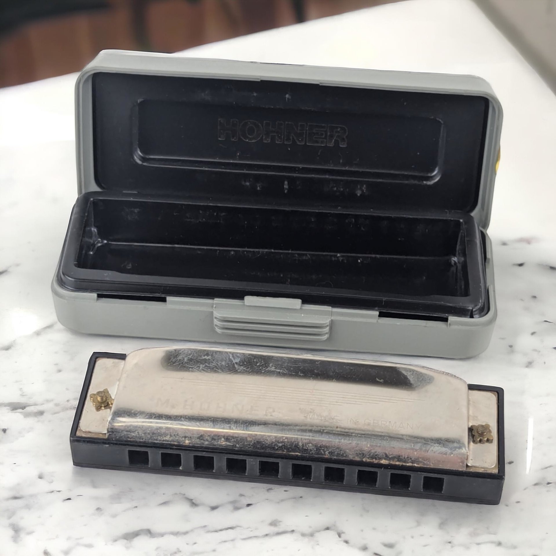 Vintage Hohner Special 20 Harmonica, Blues Harp, Musical Instrument, Collectible Harmonica, with Case