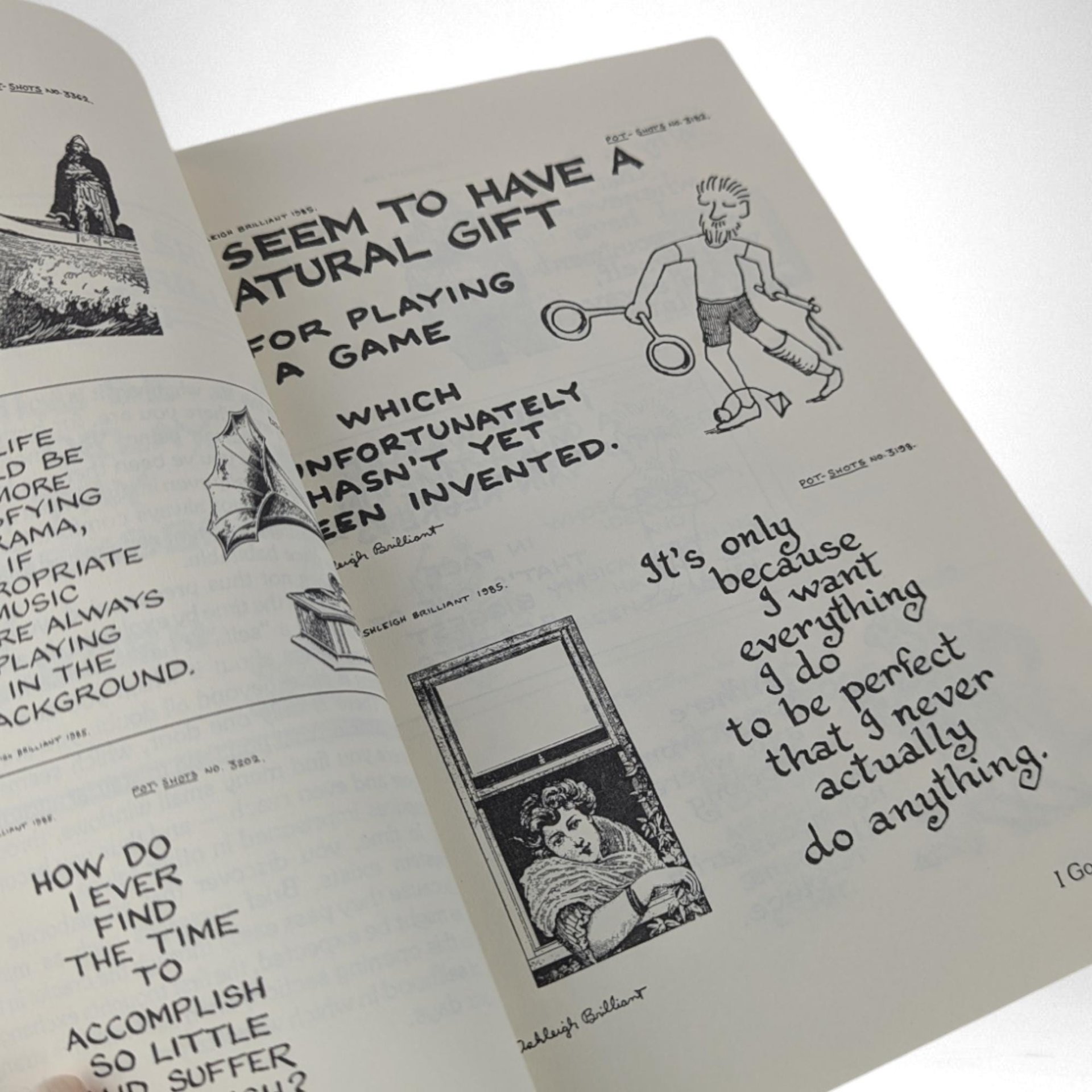 1990 All I Want Is a Warm Bed and a Kind Word, and Unlimited Power by Ashleigh Brilliant, Humor Book, Vintage Paperback