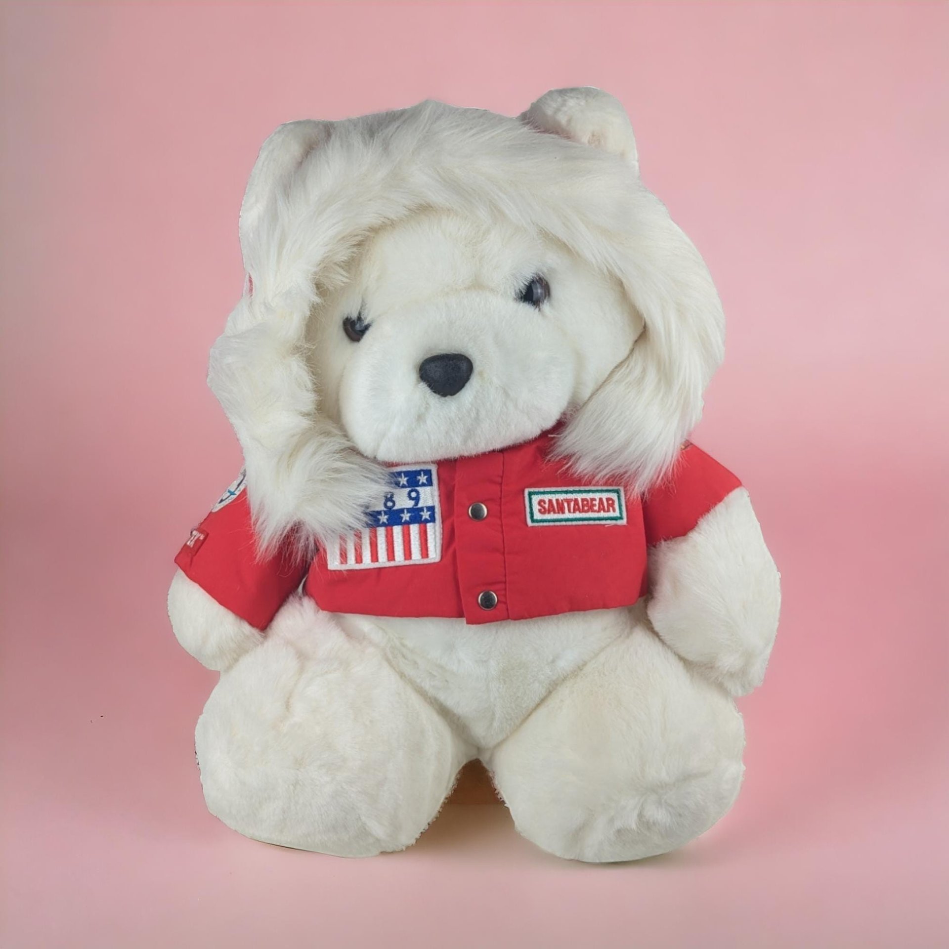 1980s-2000s Plush Dayton Hudson or Chosun Santa Bear | Your Choice of Adorable Holiday Decor | Vintage Collectible Stuffed Animal