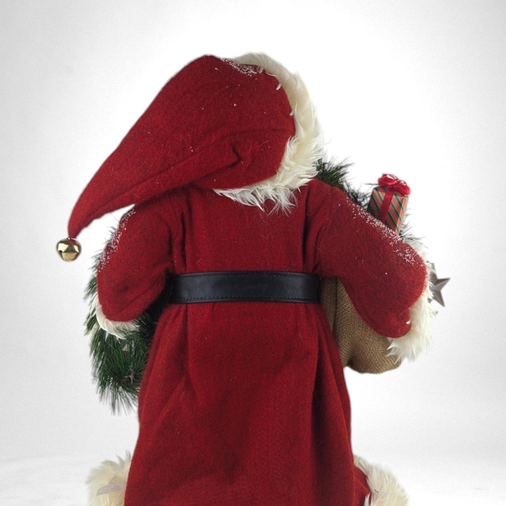 Vintage St. Nicholas Square Storybook Santa Figure, 18" Christmas Santa Claus, Holiday Decor, Collectible Santa