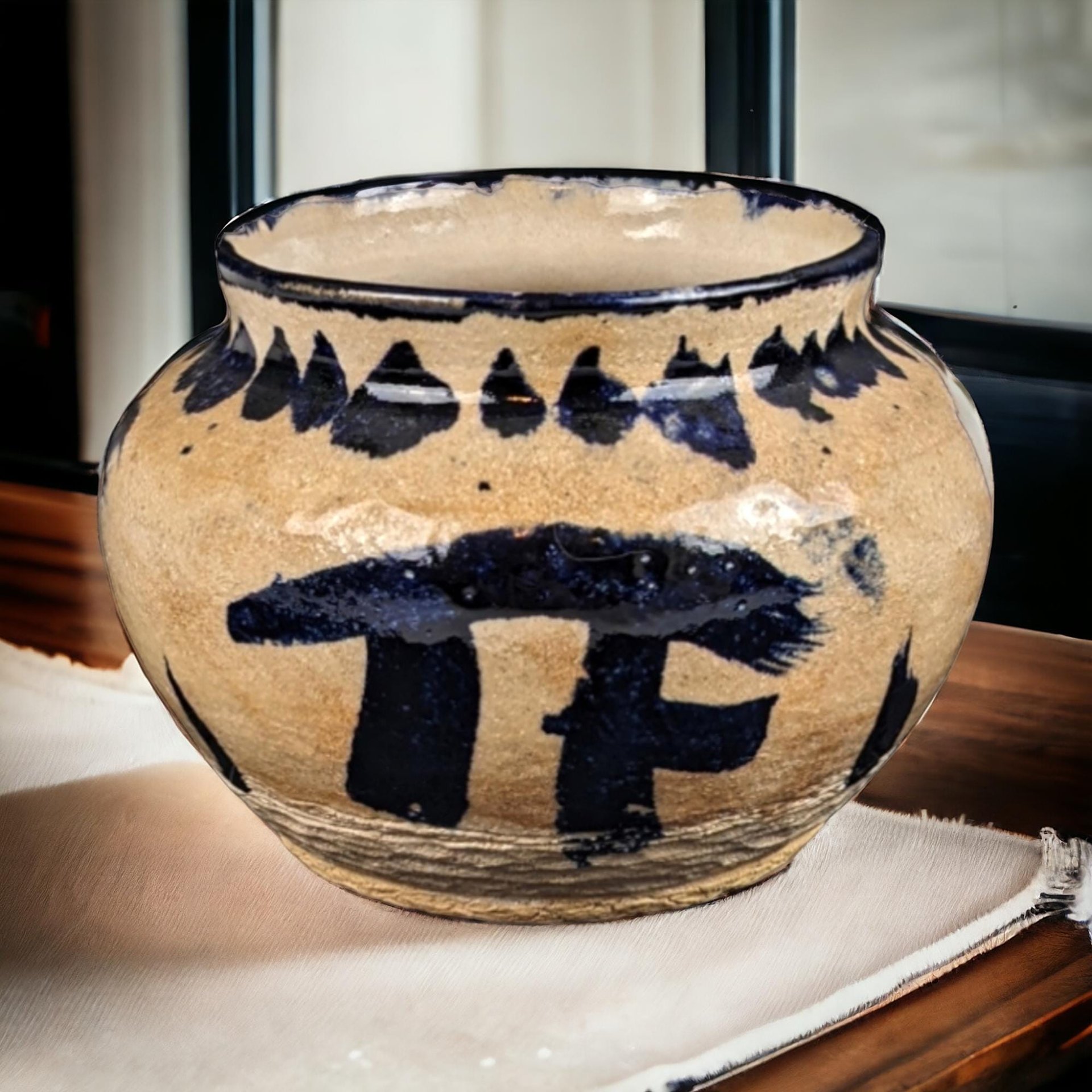Senty Studio Pottery Bowl | Signed Ceramic Bowl | Vintage Art Pottery | Unique Decor