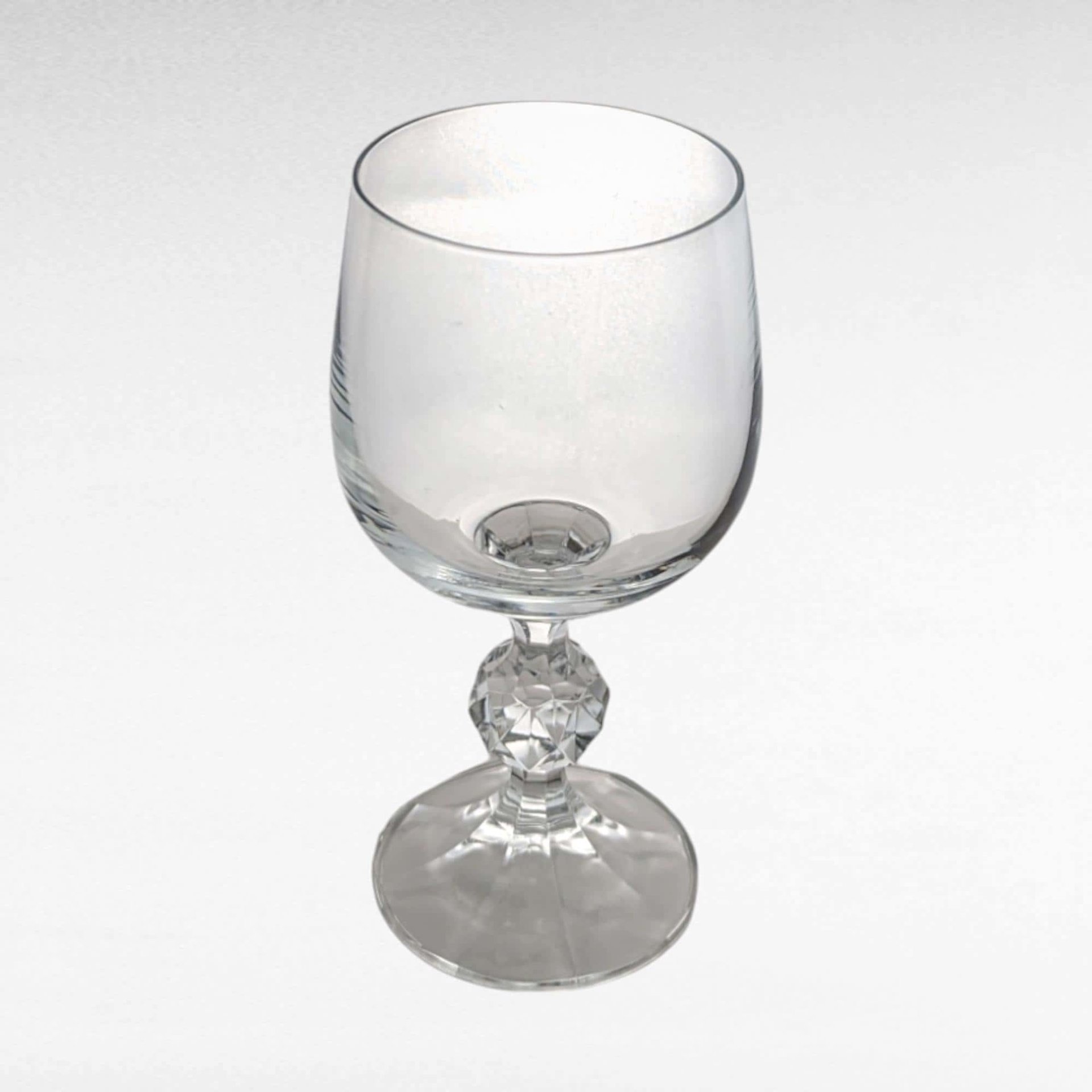 Vintage Bohemia Claudia Crystal Wine Glasses | Set of 4 | 8 oz | 1987 | With Original Box