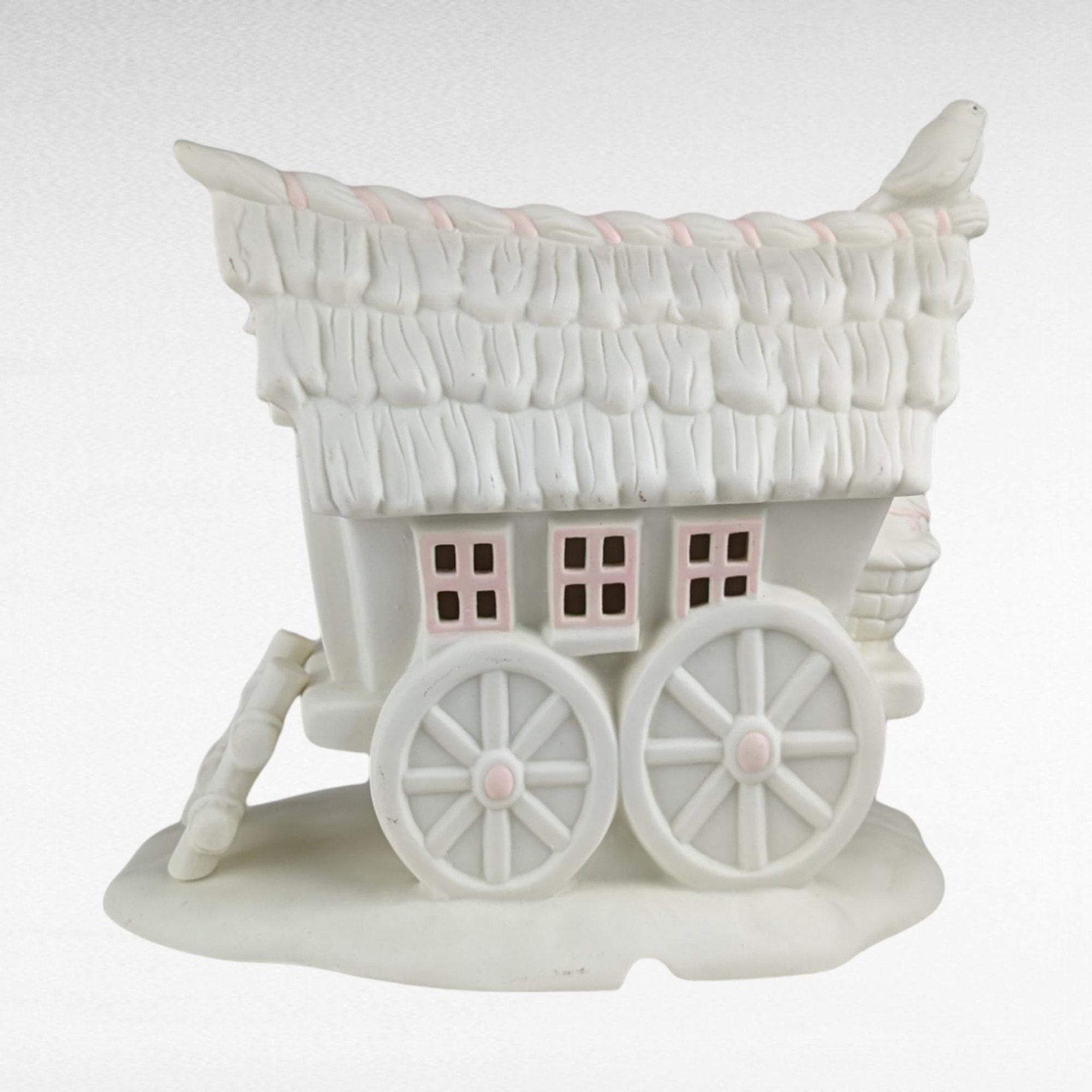 Dept 56 Snowbunnies Easter Wagon & Egg Cart | Springtime Stories Collection | Porcelain Figurine