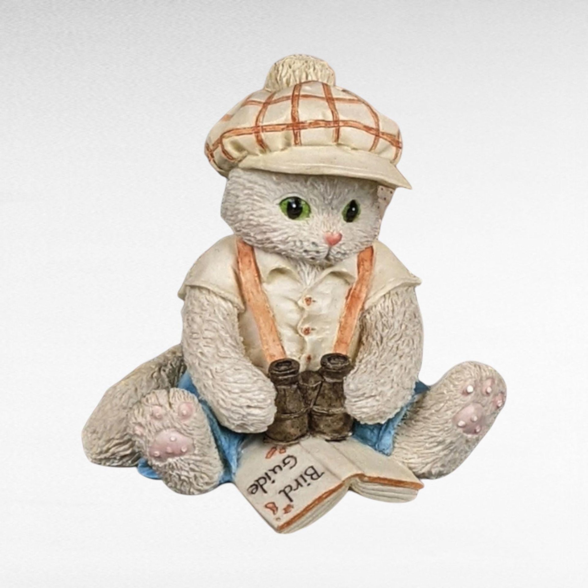 Pair of Enesco Calico Kittens Figurines | Priscilla Hillman | "Thanks for Guiding Us" & "I'm Lost Without You" | With Boxes